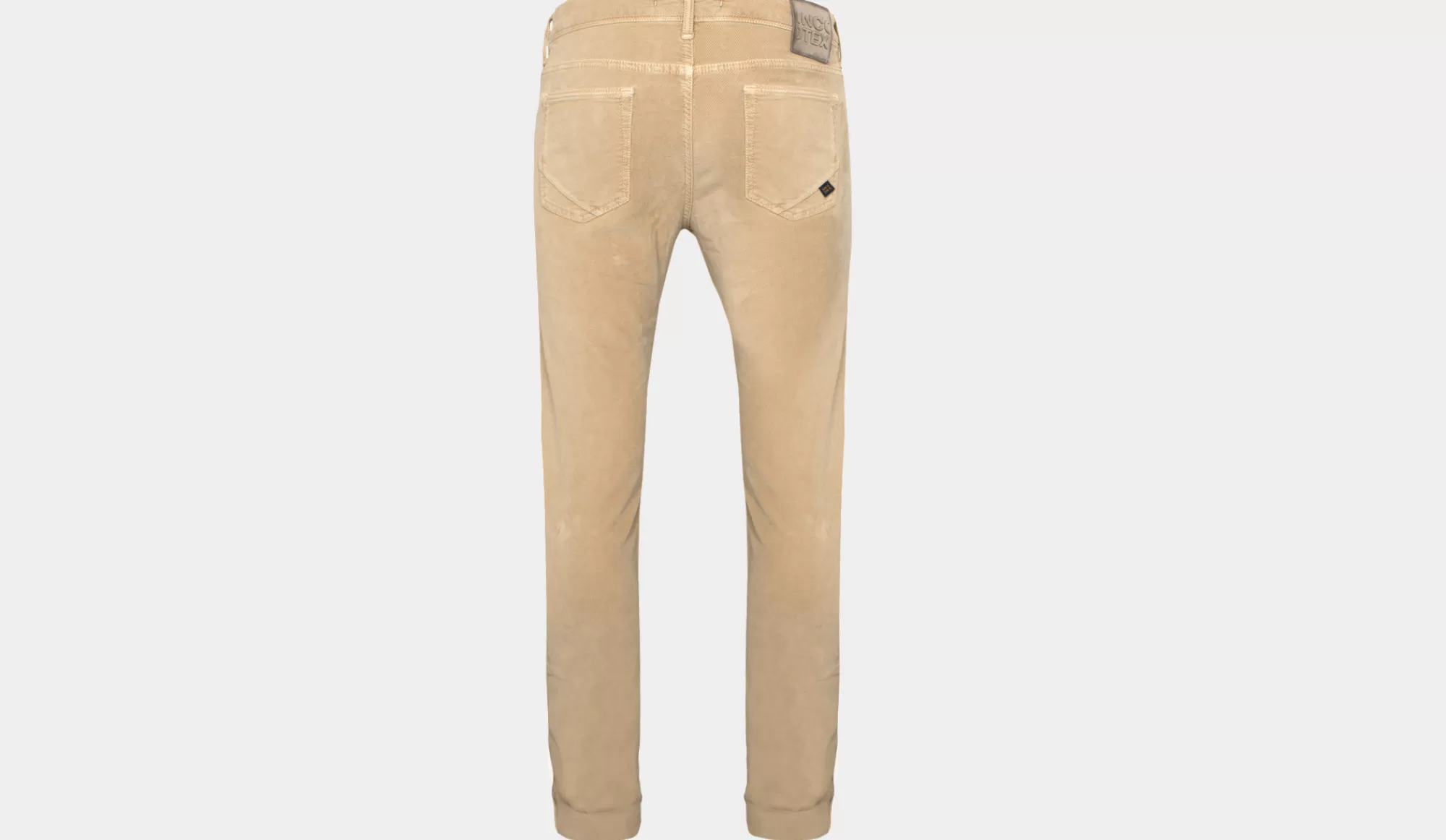 Fashion Incotex 5-Pocket Cotton Twill Beige