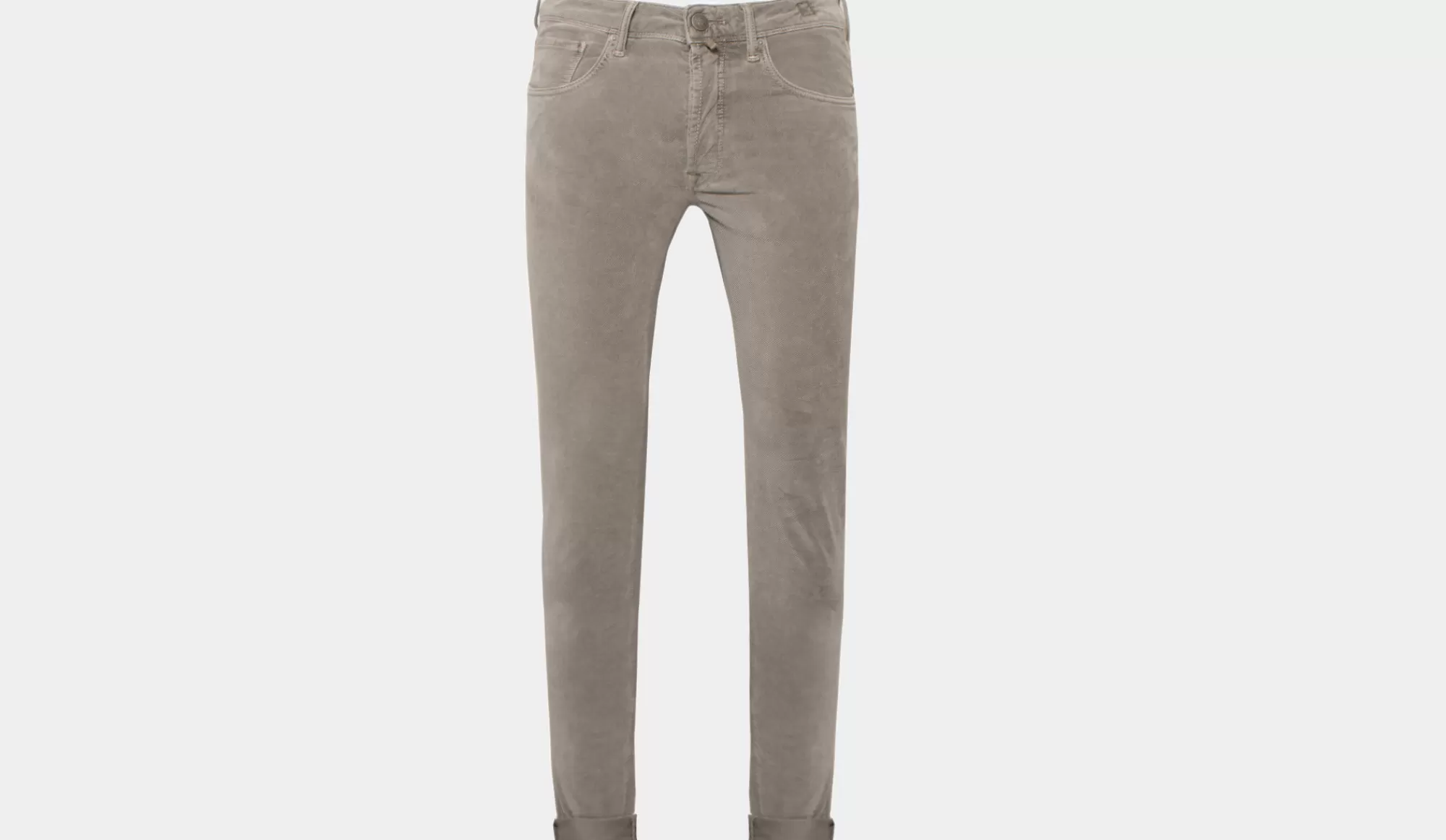 Discount Incotex 5-Pocket Cotton Twill Grey