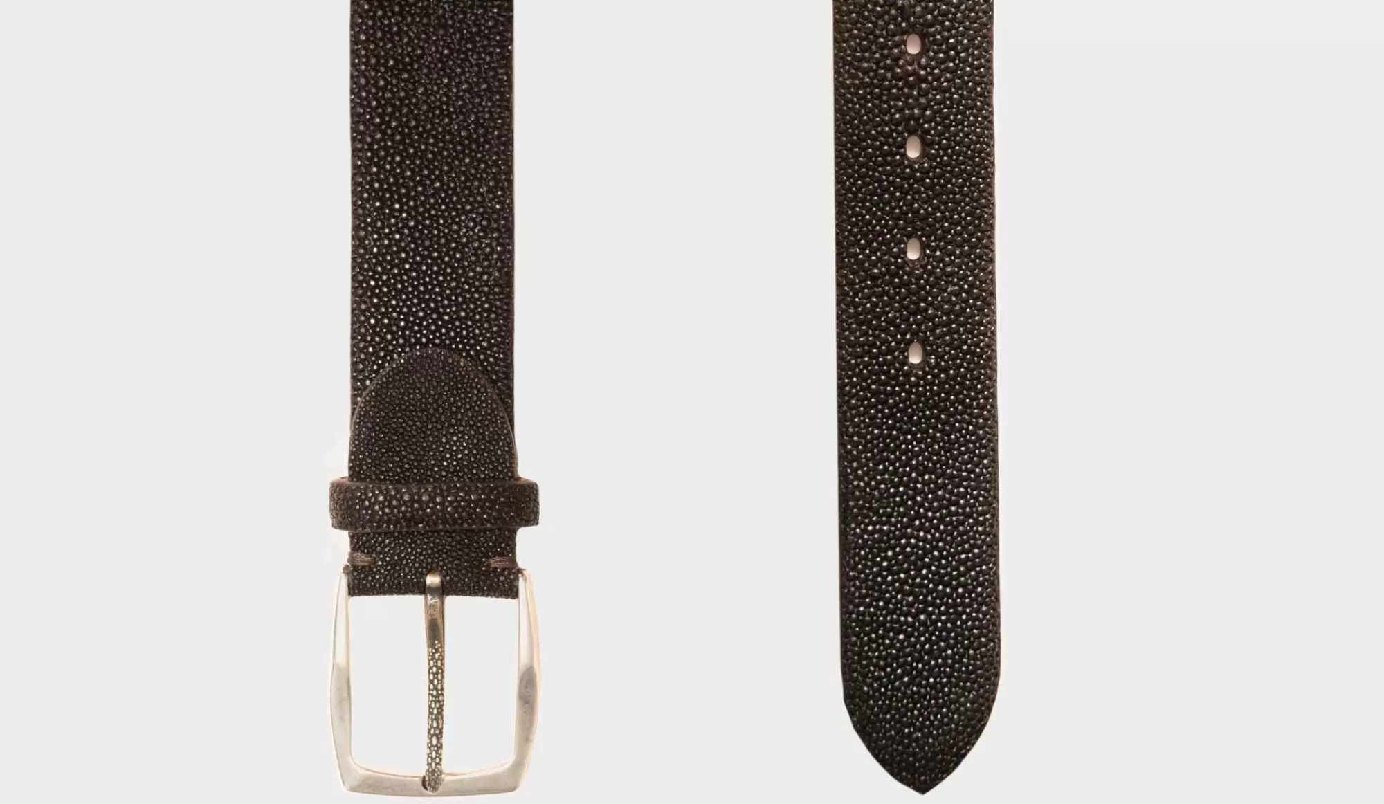 Shop Paolo Vitale Belt Stingray Brown