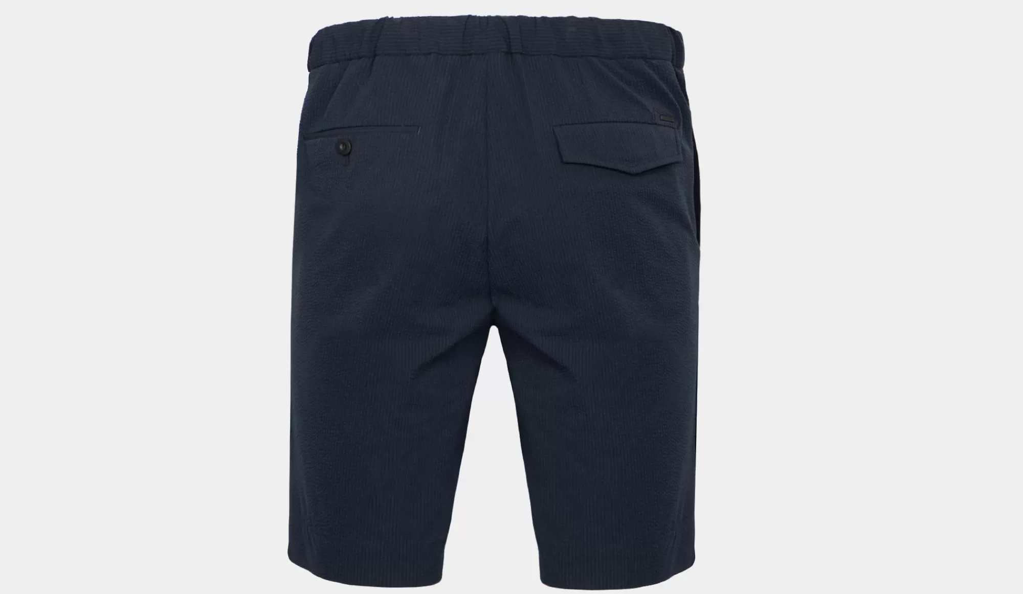 Hot Incotex Bermuda Seersucker Navy