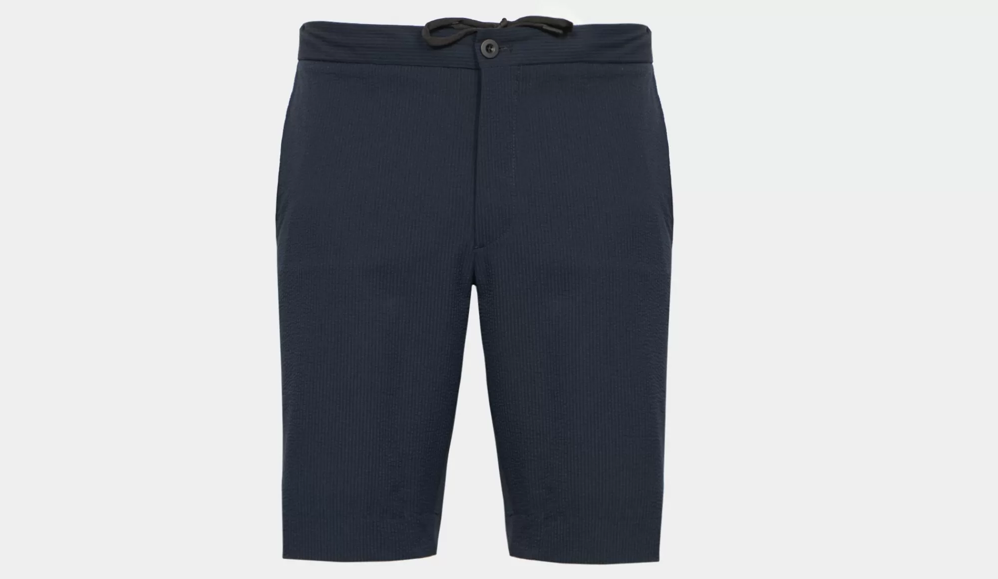 Hot Incotex Bermuda Seersucker Navy