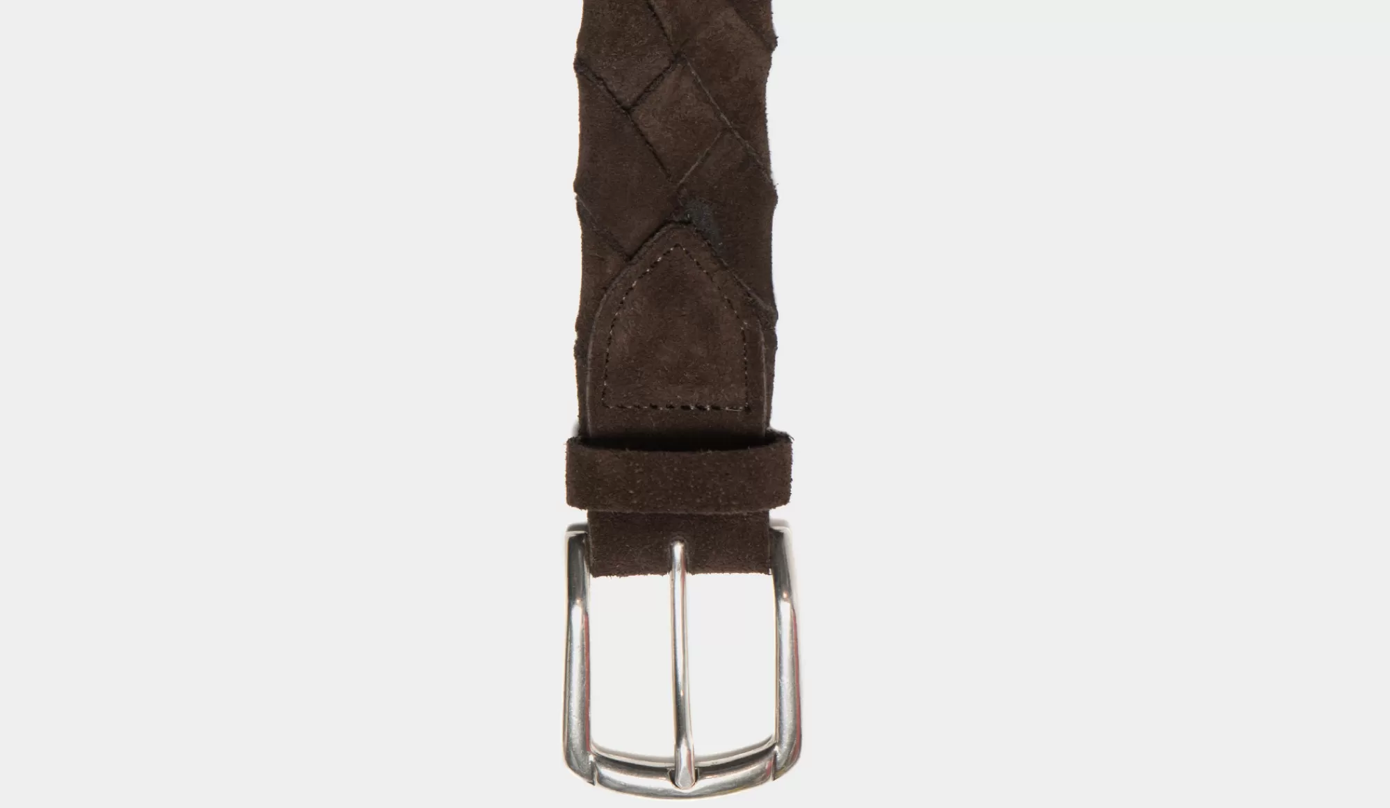 Hot Andrea d'Amico Braided Belt Suede Brown