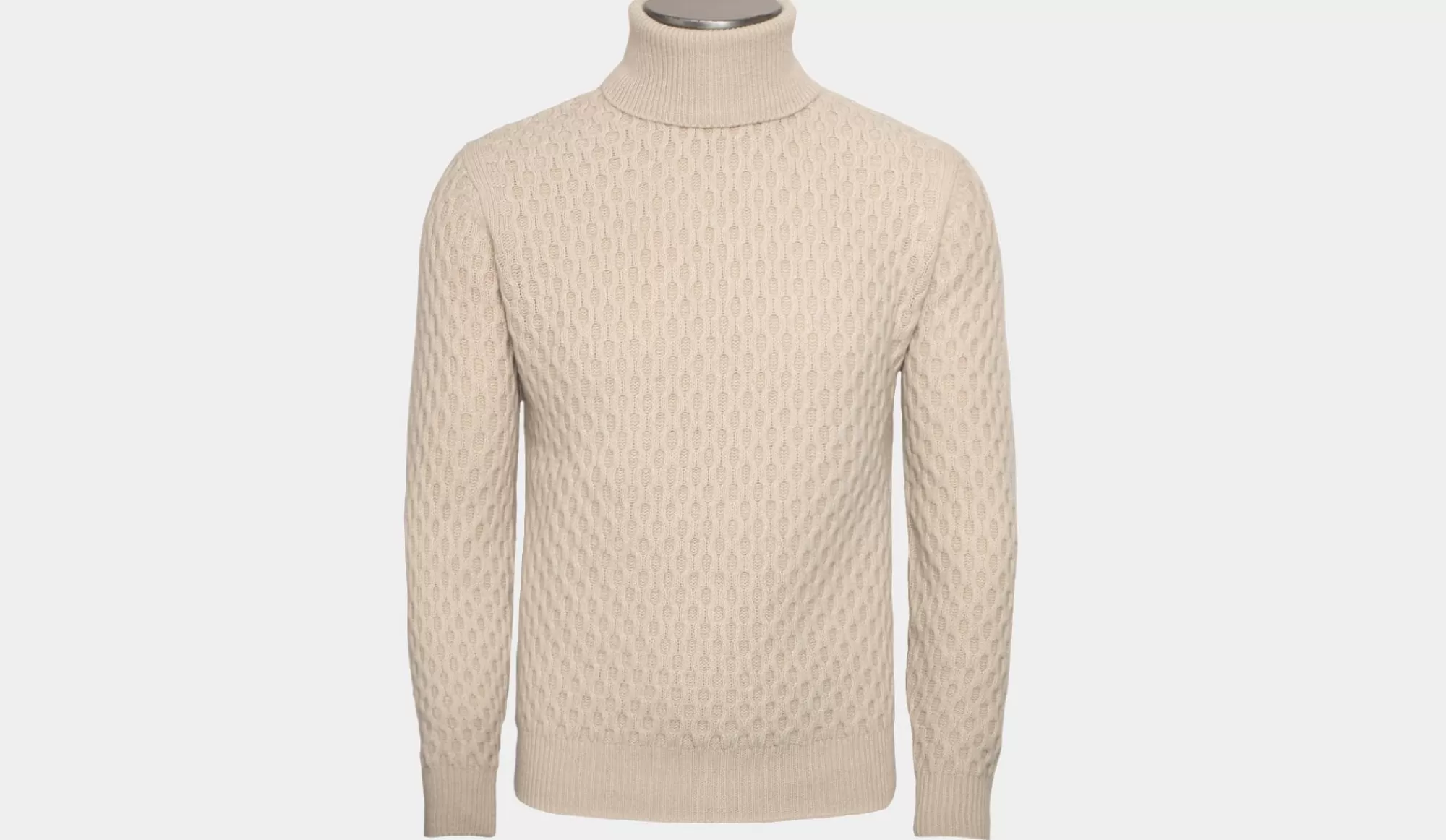 Store Jacob Cohen Cable Turtleneck Beige