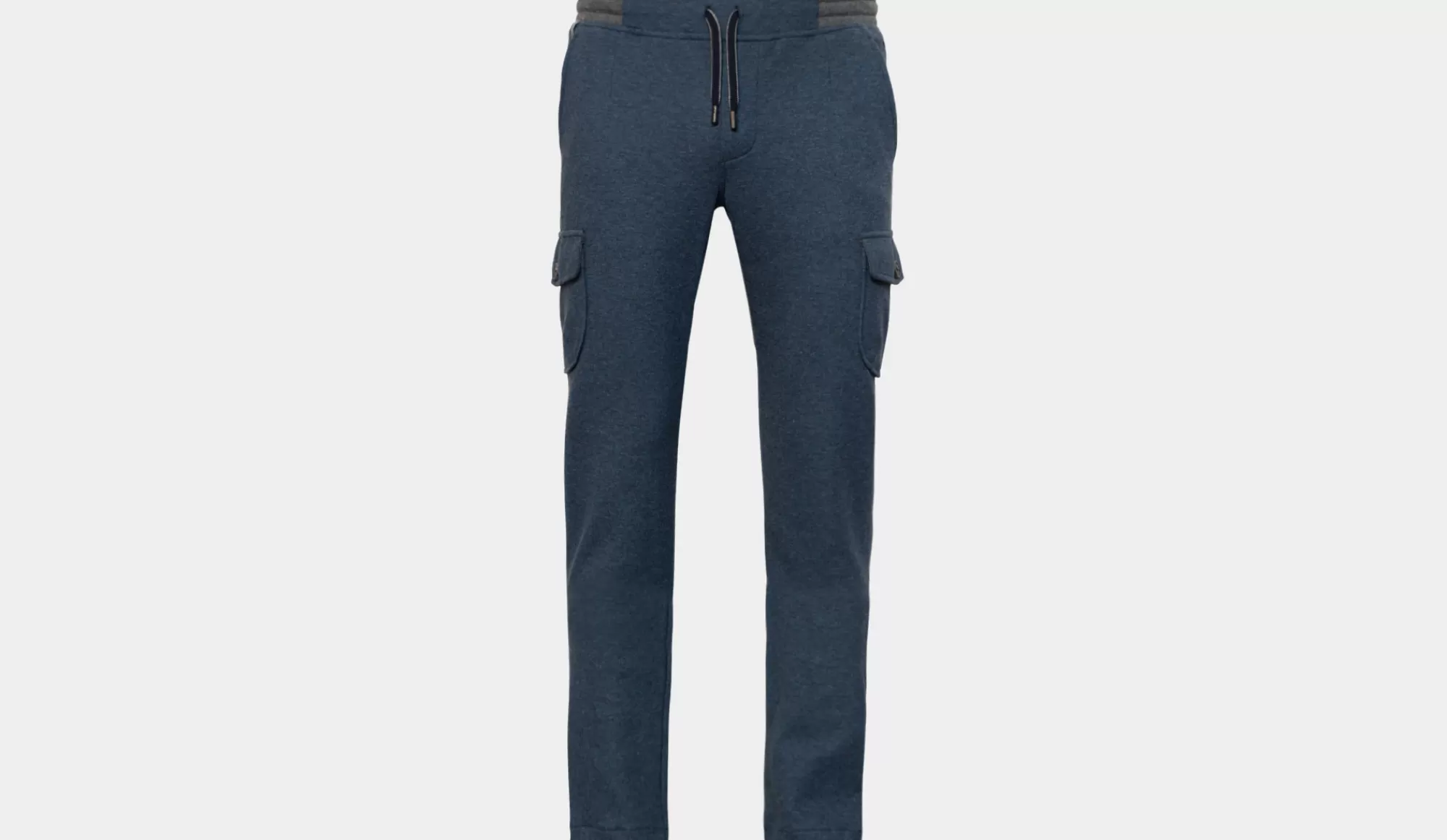 Outlet Capobianco Cargo Jogger Pants Blue