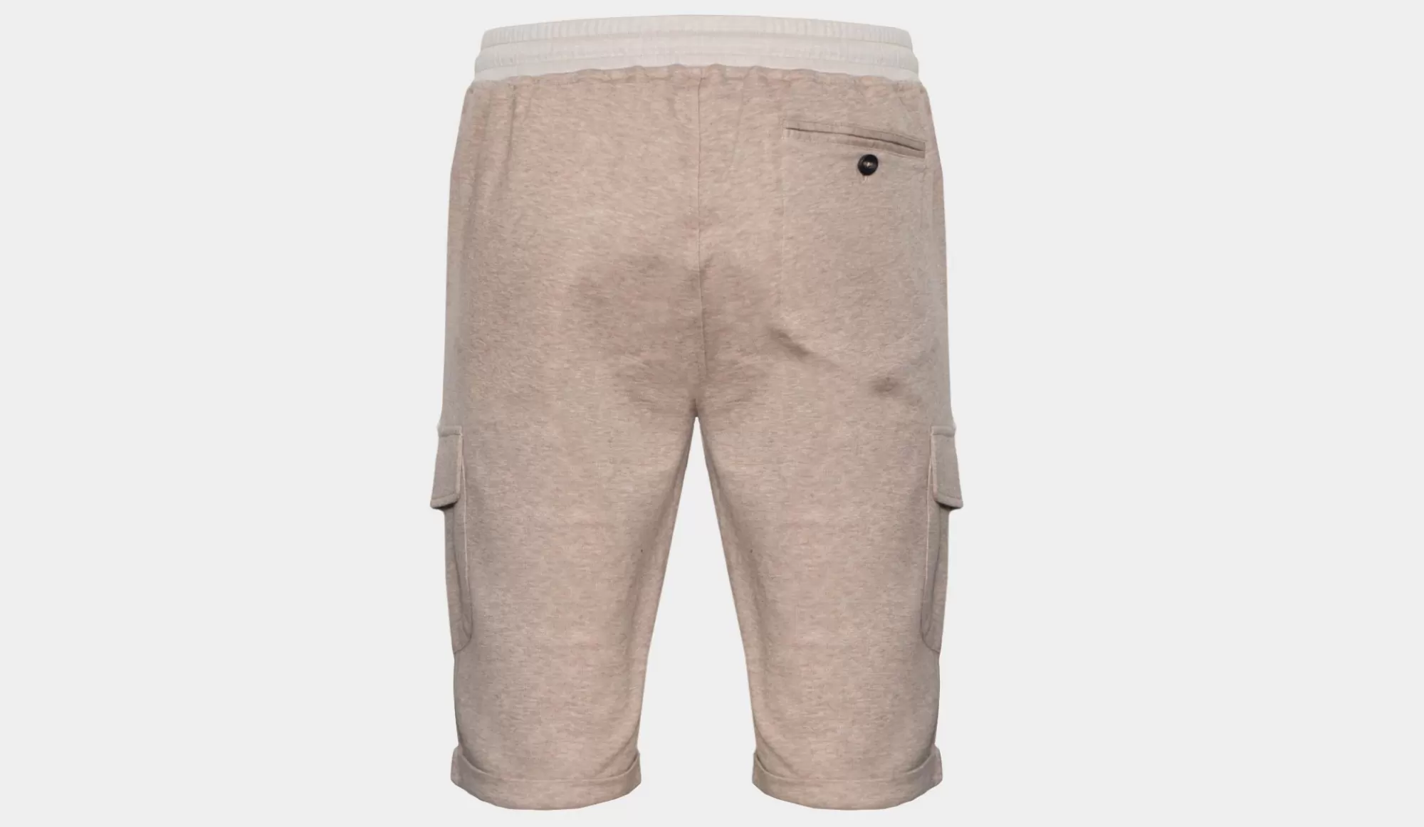 Fashion Capobianco Cargo Jogger Shorts Beige