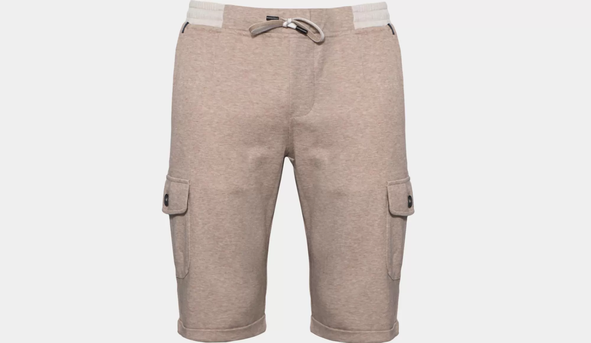 Fashion Capobianco Cargo Jogger Shorts Beige