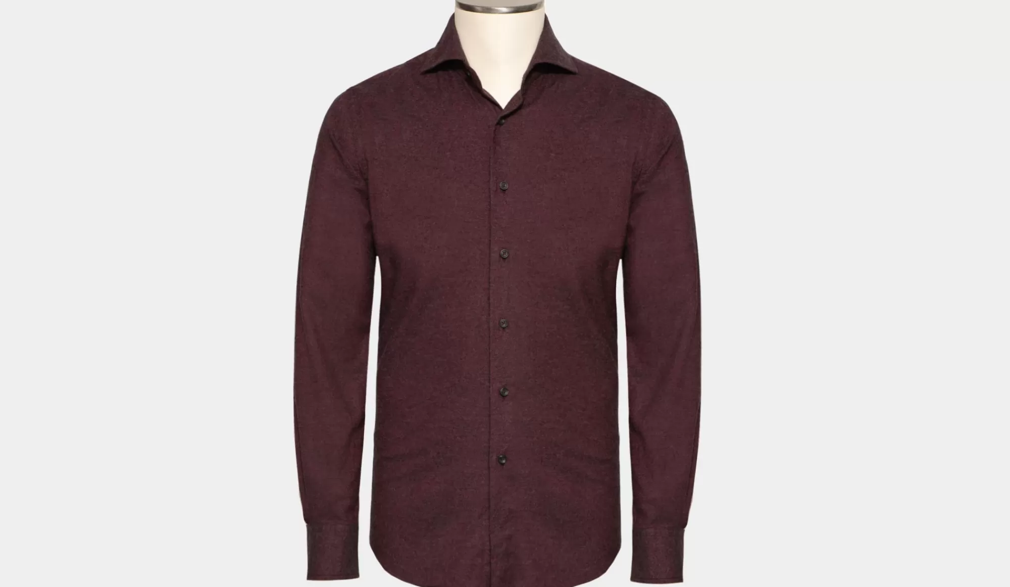 Shop Xacus Casco Shirt Burgundy