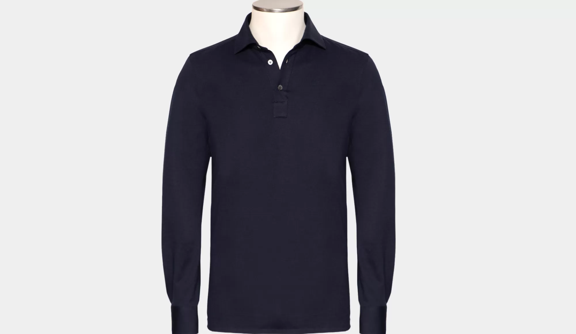 Flash Sale Finamore Cashco Polo Camicia Jersey Navy