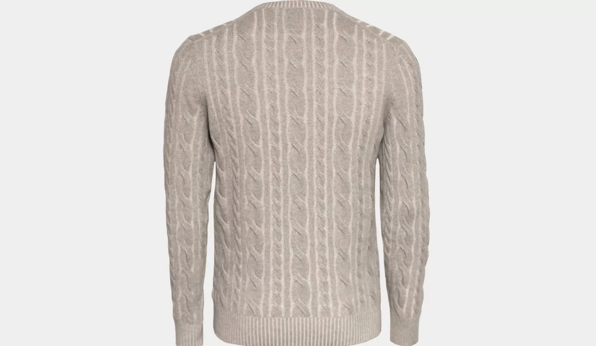 Outlet Gran Sasso Cashmere Crewneck Taupe