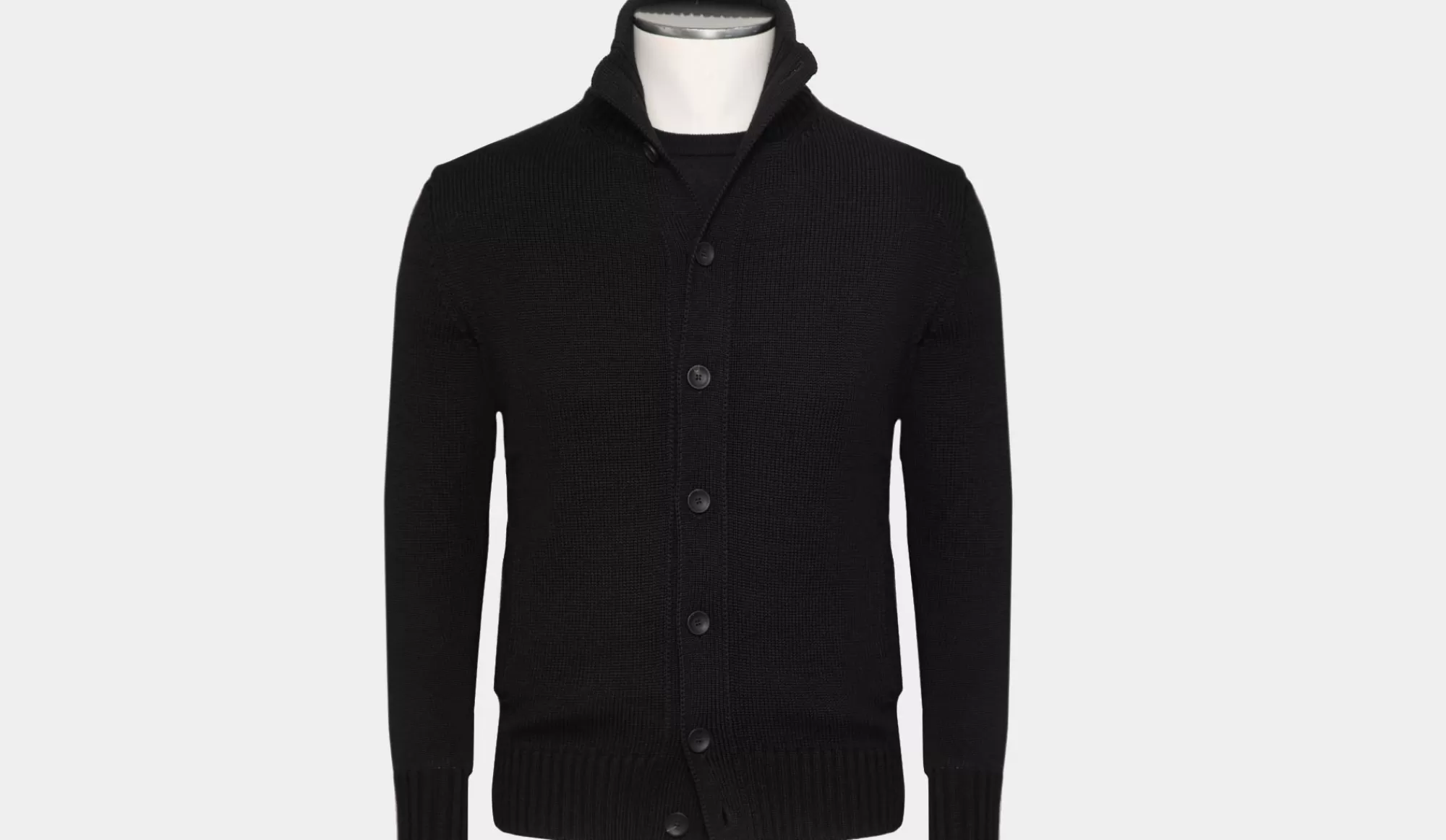 Shop Zanone Chioto Cardigan Black