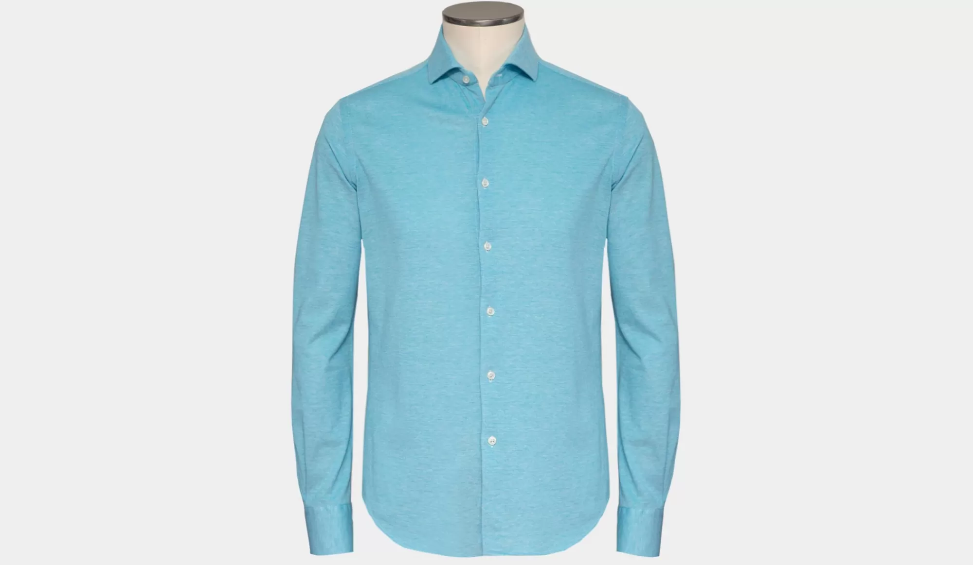 Sale Xacus Cotton Jersey Shirt Aqua