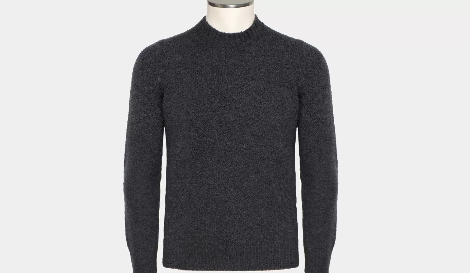 Discount Gran Sasso Crewneck 'Boucle' Grey