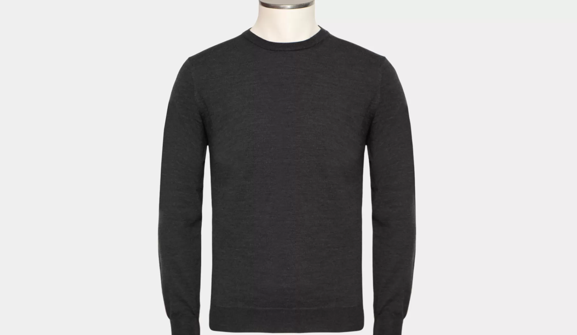 Discount Zanone Crewneck Flexwool Antracite