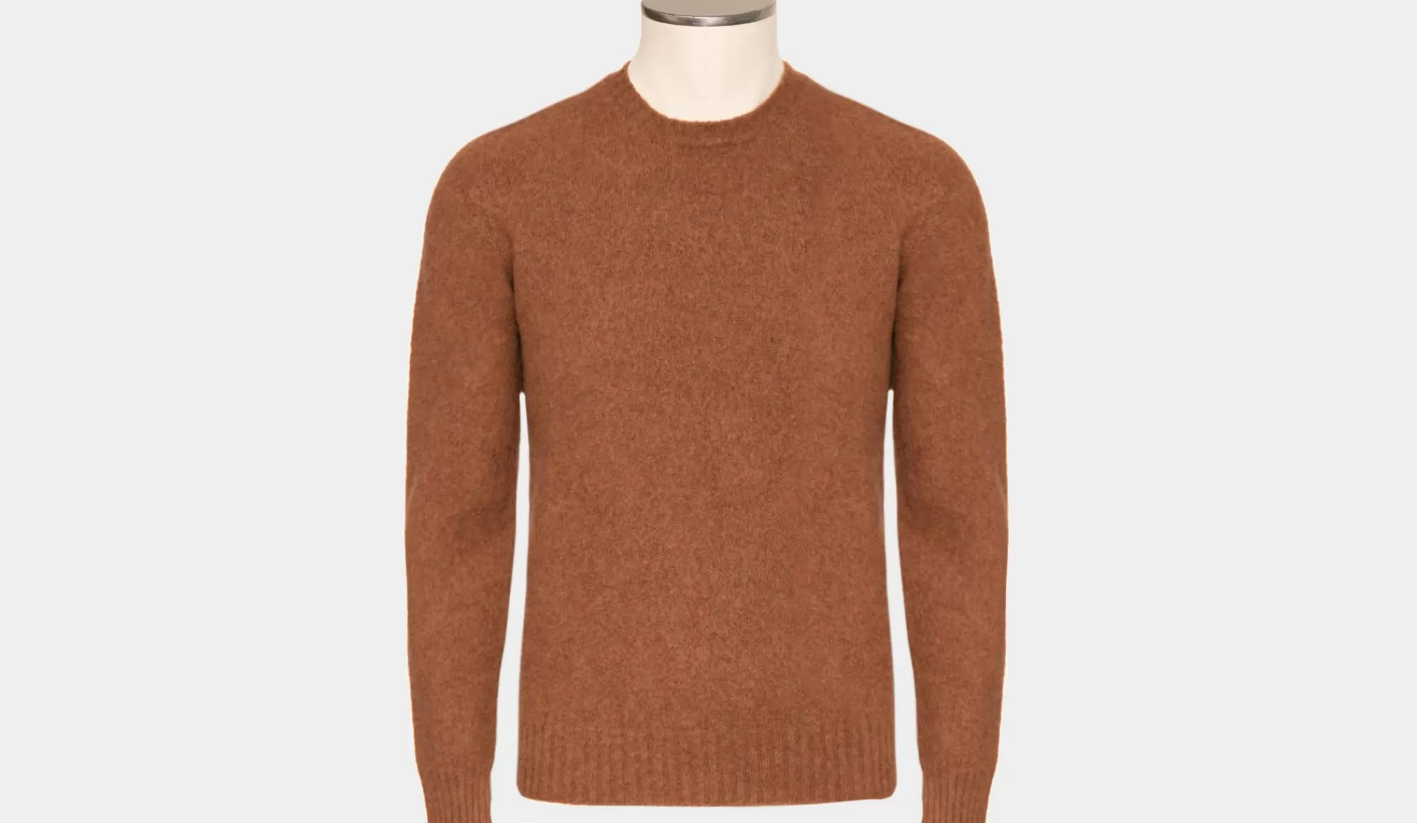 Sale Drumohr Crewneck Geelong Rust Brown