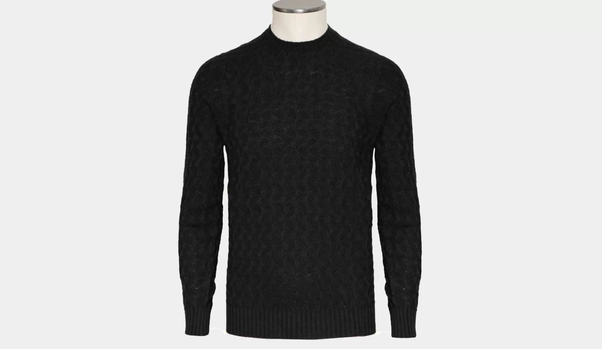 Best Drumohr Crewneck Geometrico Merino Grey