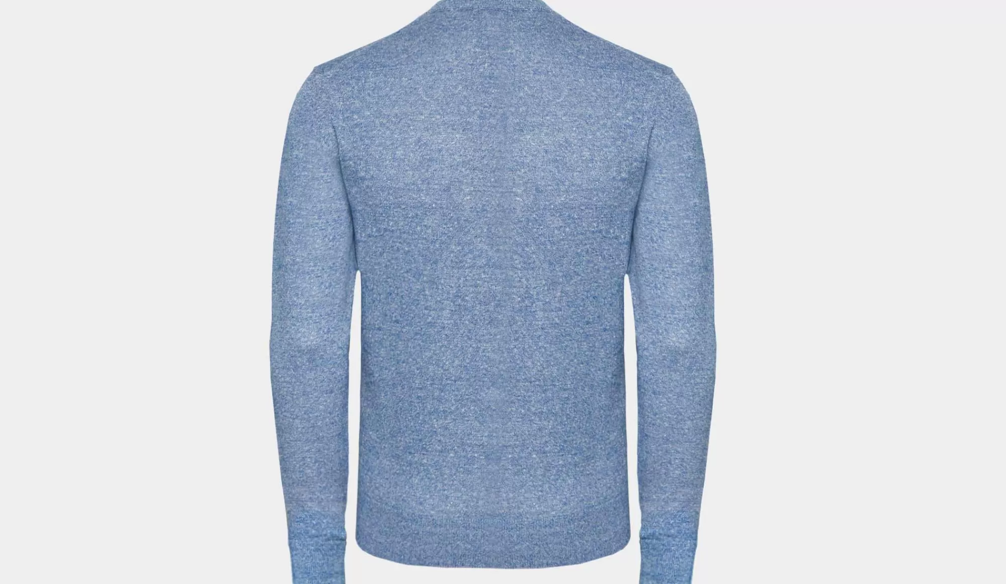 Best Sale Drumohr Crewneck Linen-Cotton Blue