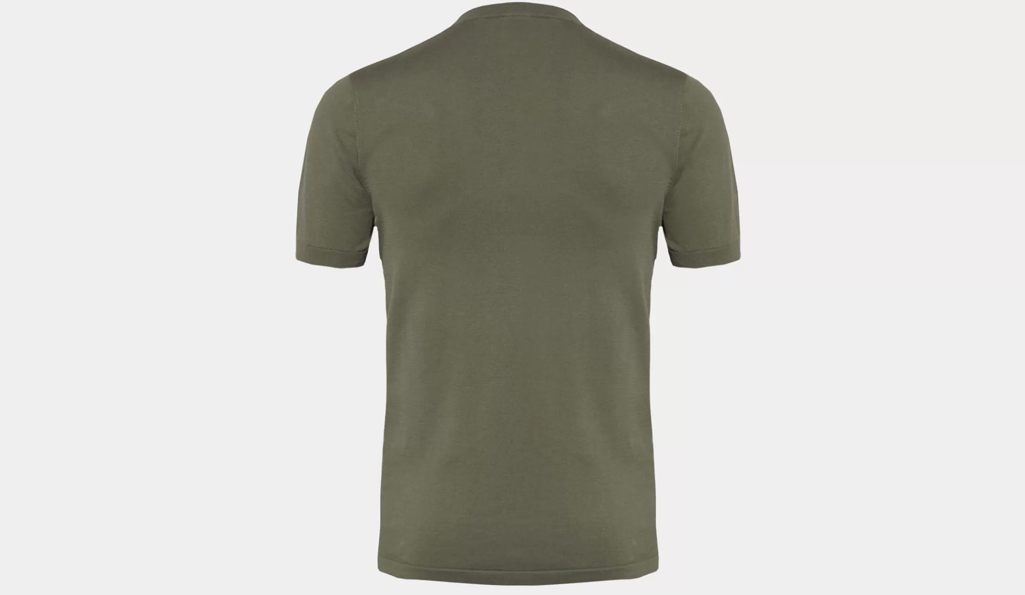 Outlet Aspesi Crewneck Short Sleeve Olive Green