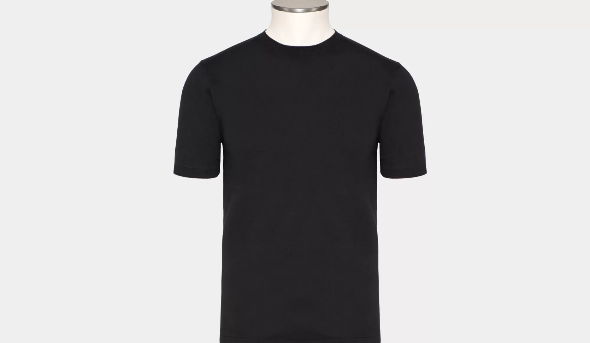 Fashion Aspesi Crewneck Short Sleeves Black