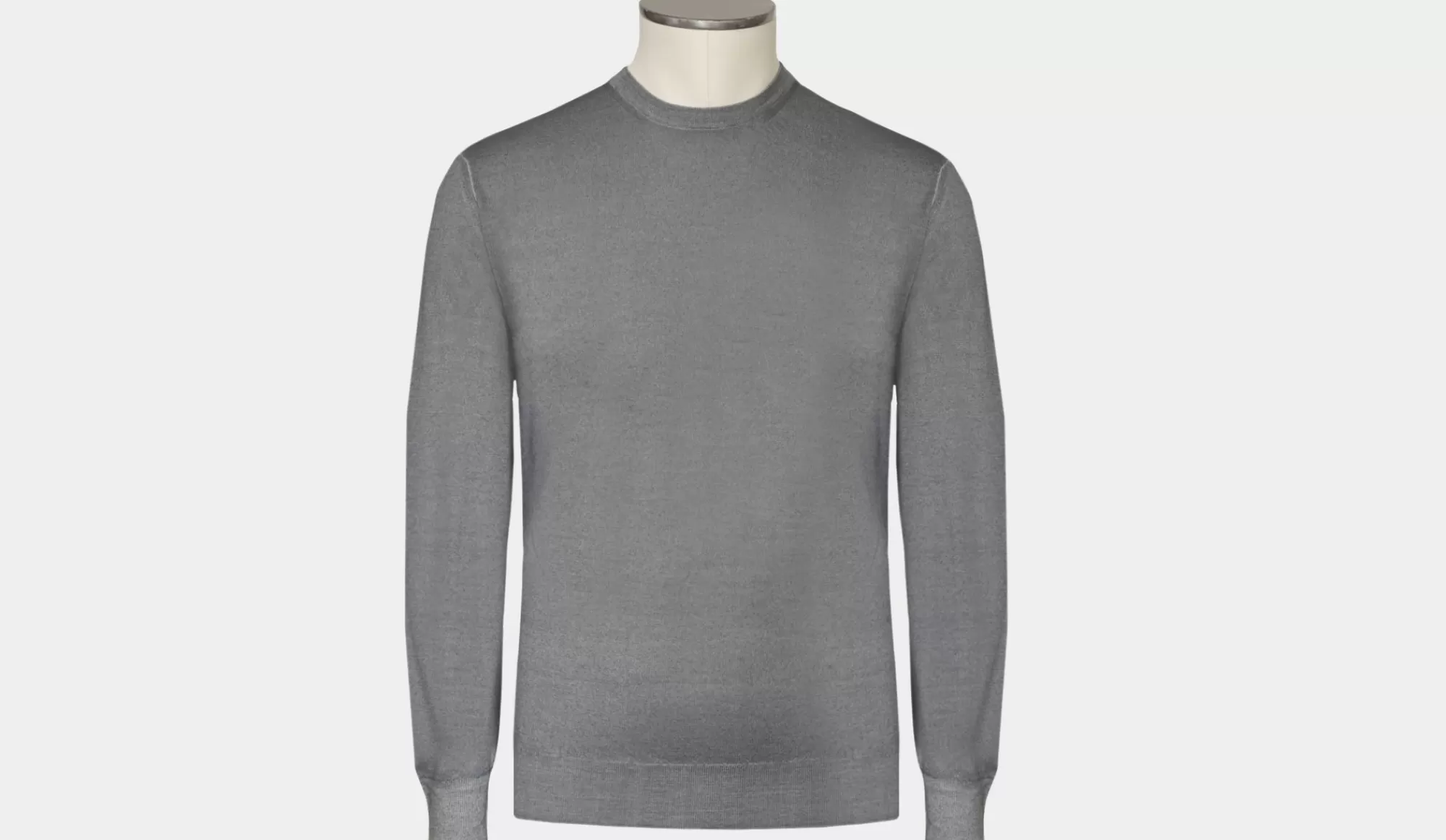 Best Drumohr Crewneck Wool 140S Grey