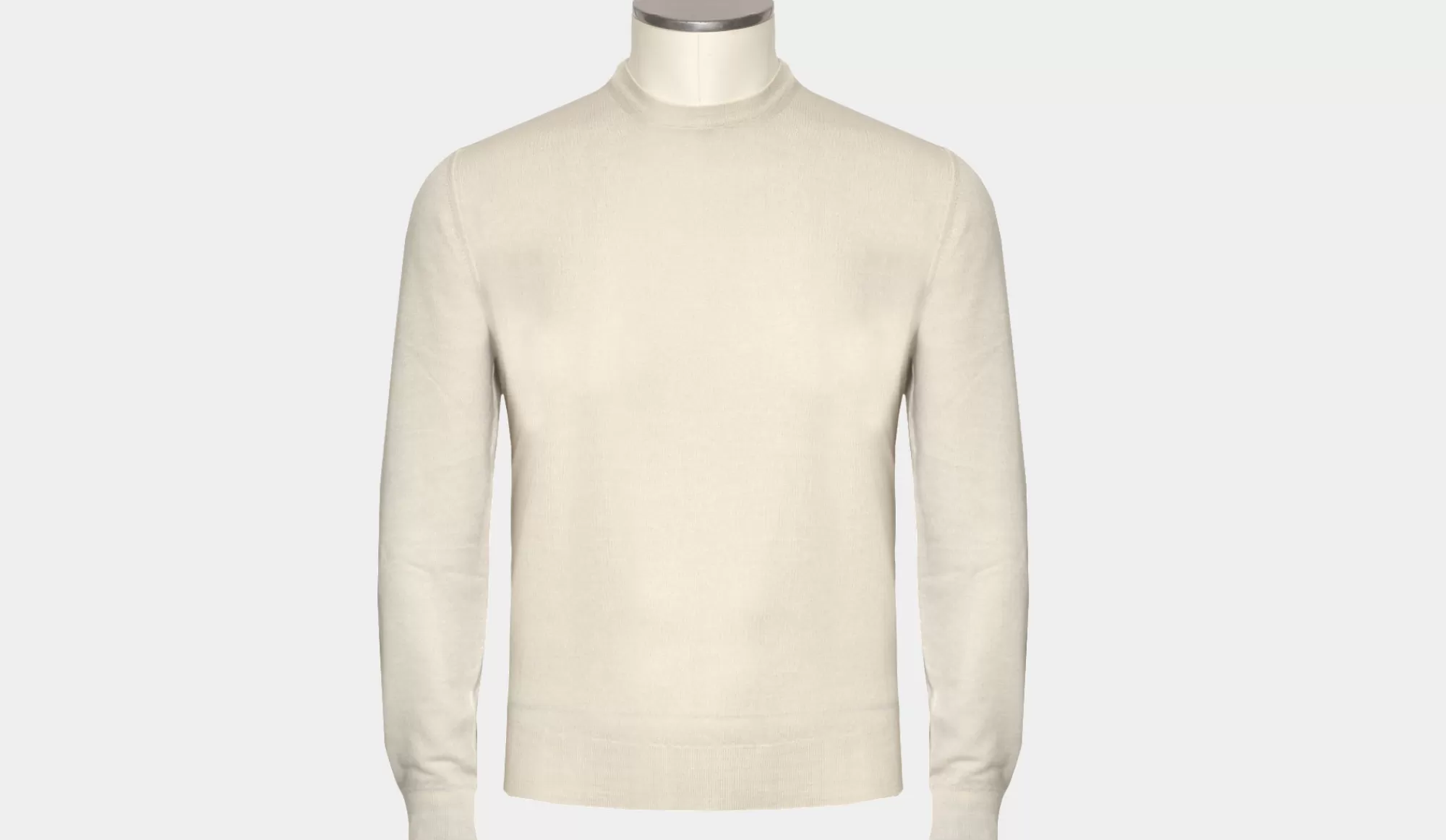 Flash Sale Drumohr Crewneck Wool 140S Natural