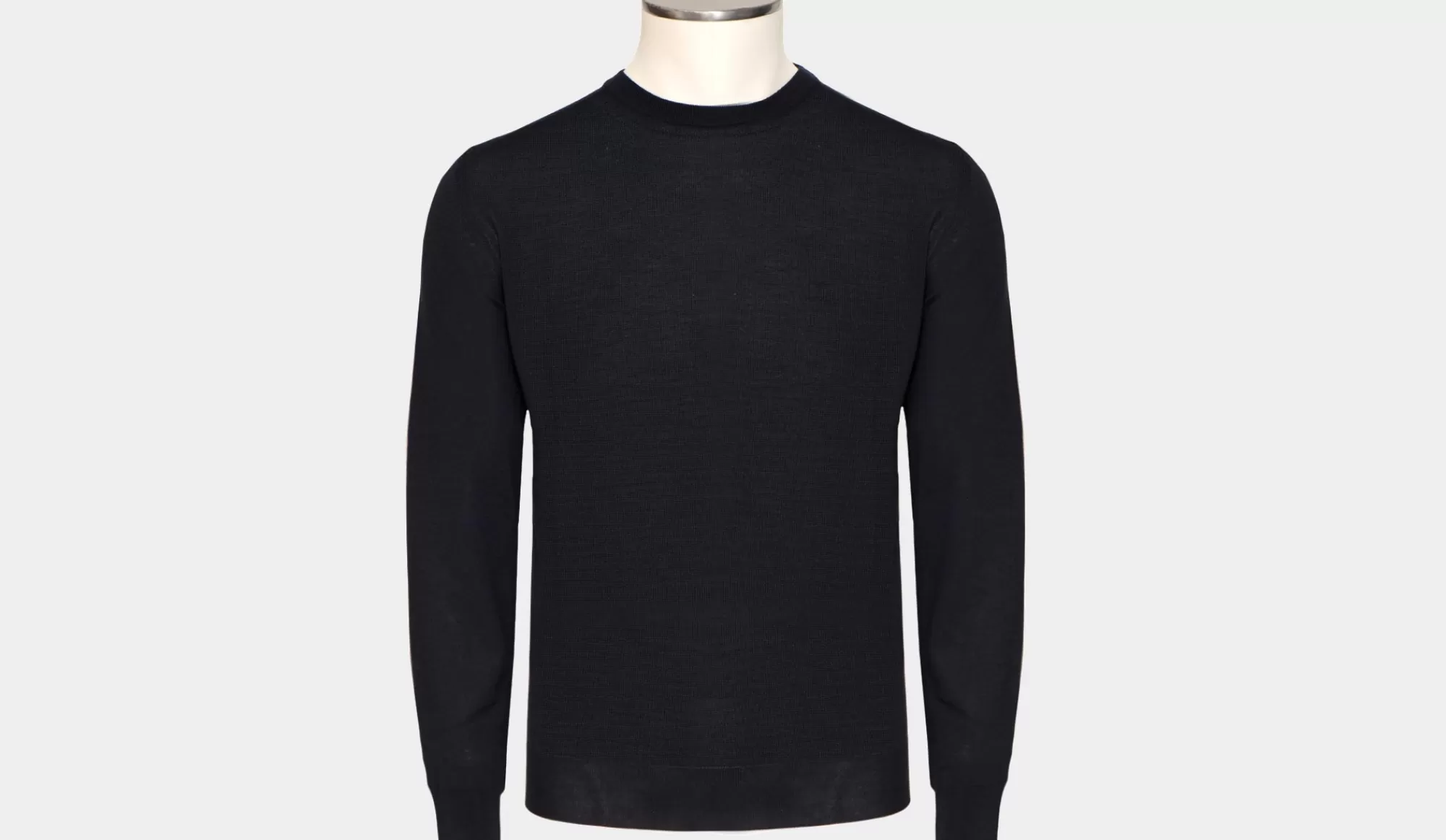 Discount Drumohr Crewneck Wool 140S Navy