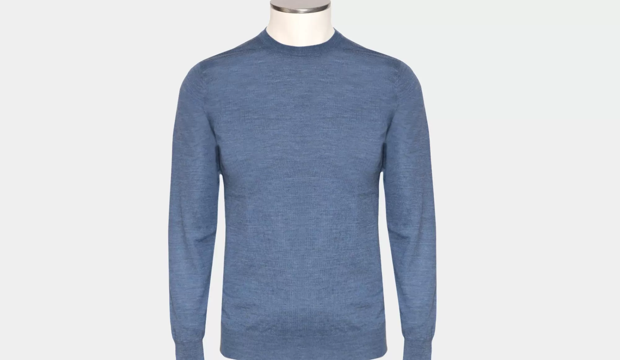 Discount Fedeli Crewneck Wool S140 Blue