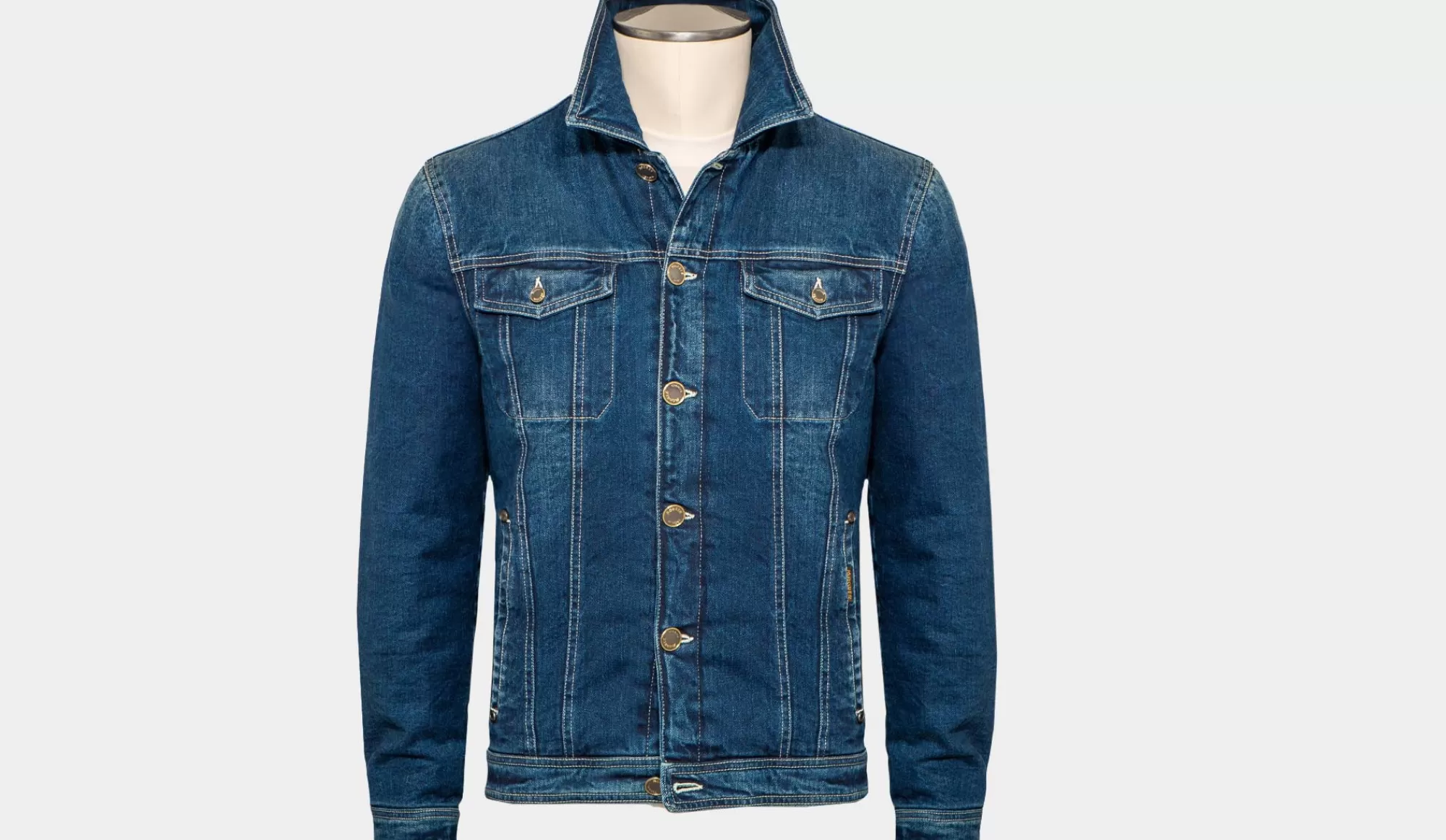 Hot Moorer Denim Jacket Turbino-103 Blue