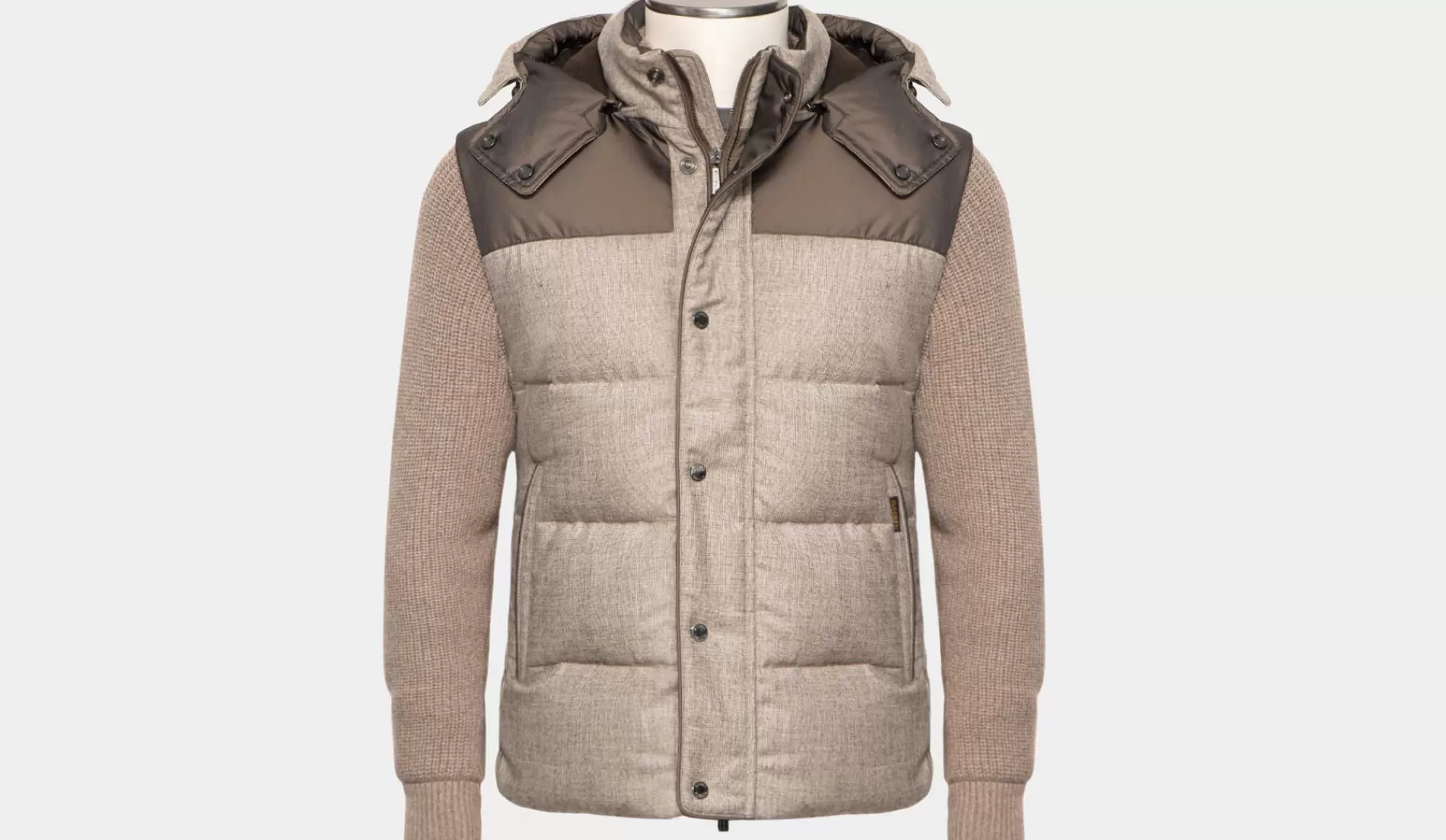 Store Moorer Down-Coat Benso-Ff Taupe