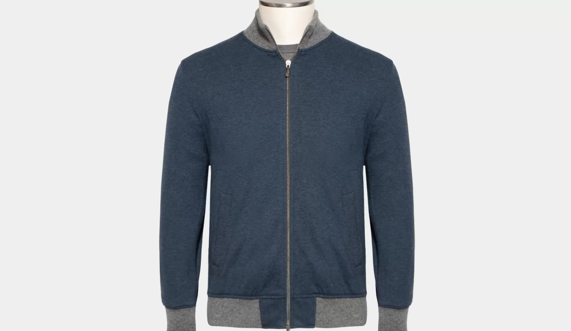 Best Capobianco Full Zip Sweater Blue