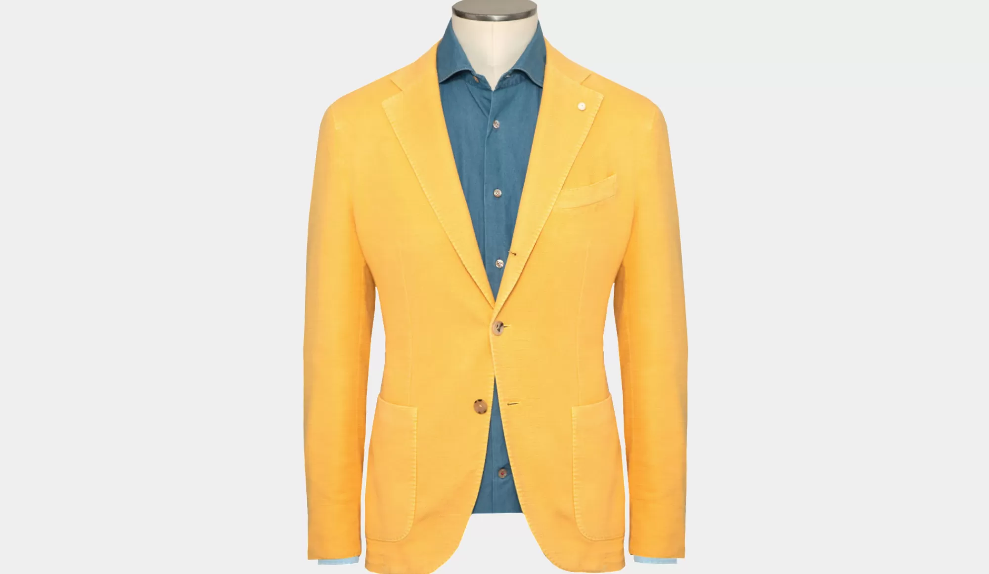 Best Sale Lubiam Garment Dyed Jacket Corn