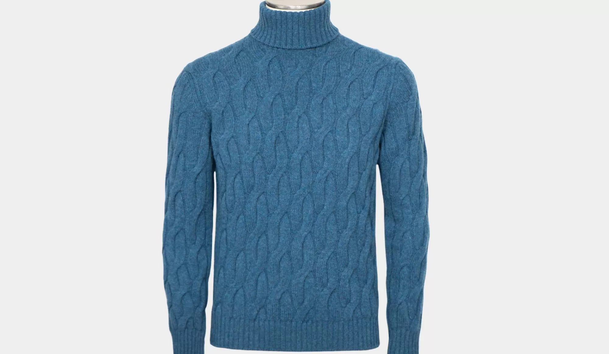 Best Zanone Geelong Cable Turtleneck Petrol