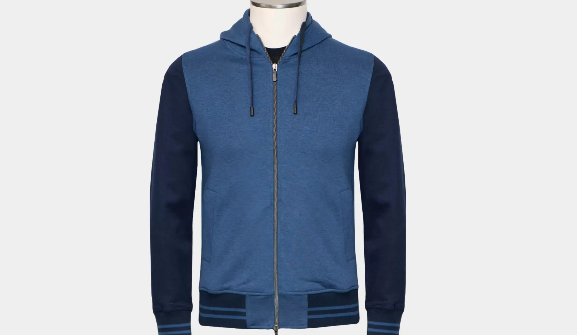 Online Capobianco Hooded Cardigan Blue