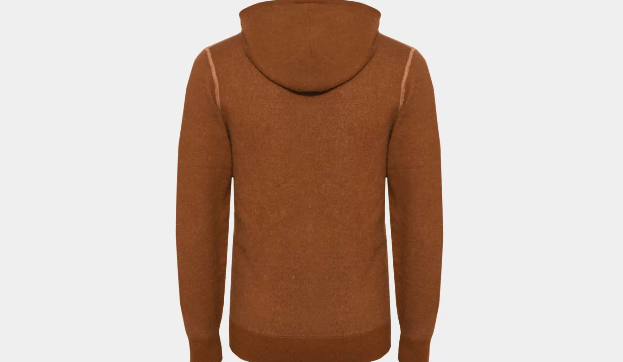 New Aspesi Hoodie Wool Caramel Brown