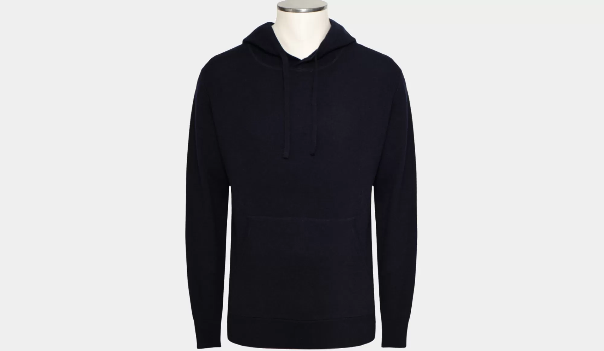 New Aspesi Hoodie Wool Dark Blue