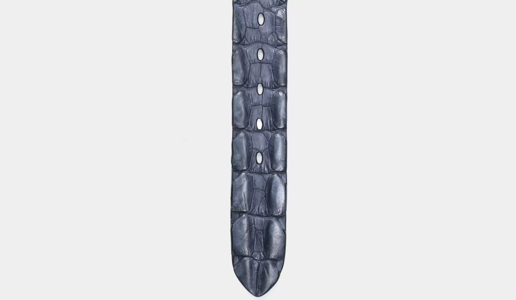 Cheap Paolo Vitale Horn Back Belt Grey-Blue