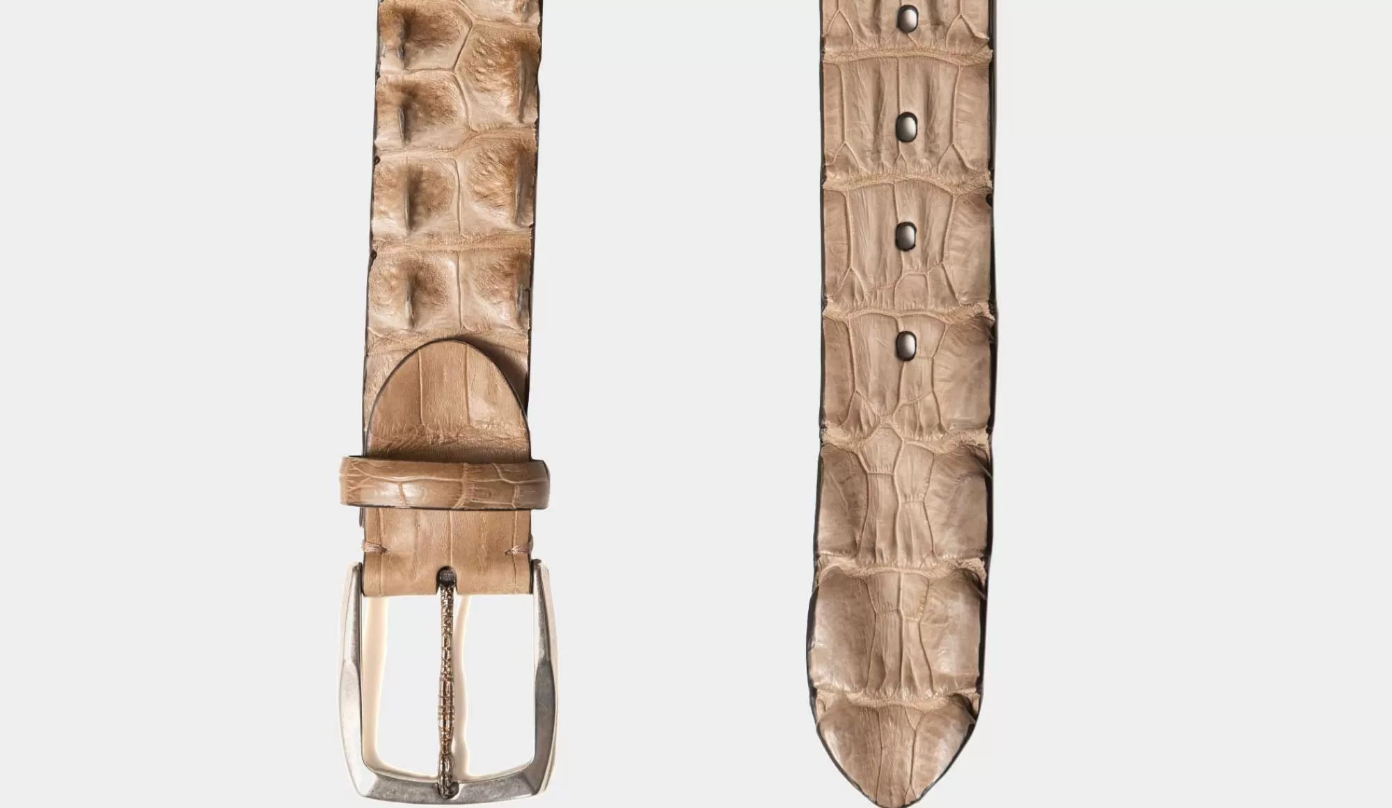 Best Paolo Vitale Horn Back Belt Taupe