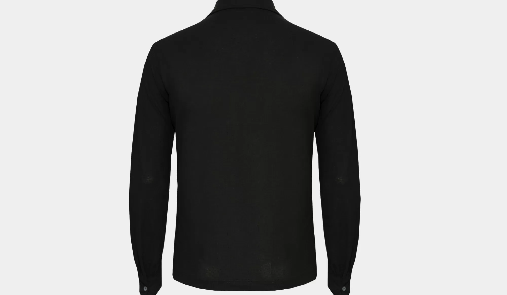 Sale Zanone Ice Cotton Polo Longsleeve Black