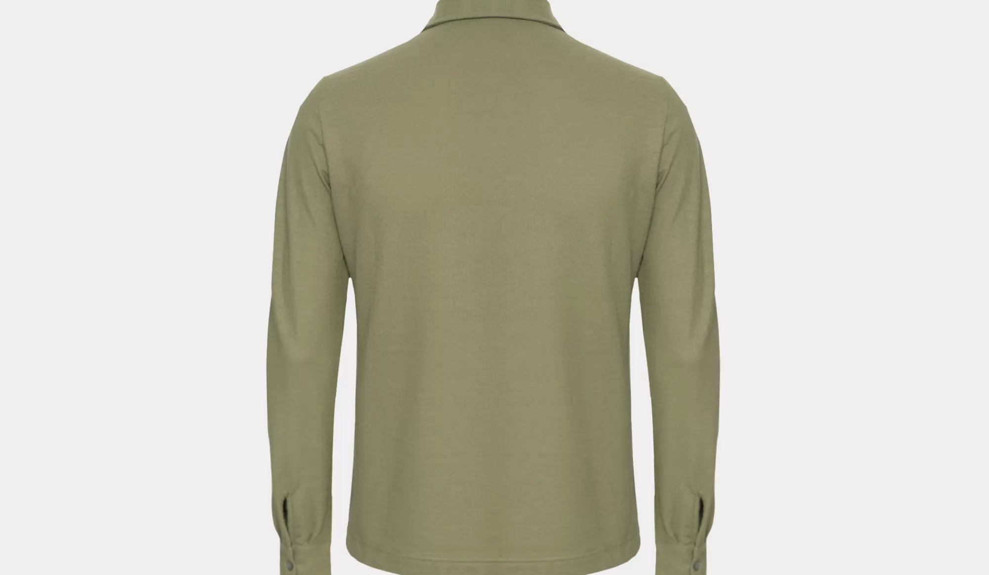 Hot Zanone Ice-Cotton Polo Longsleeve Green