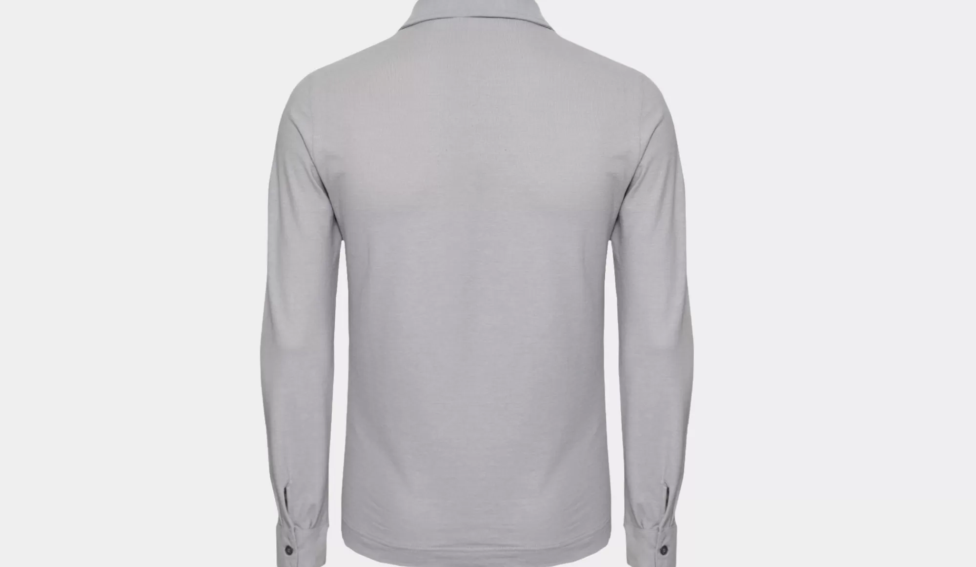 Clearance Zanone Ice-Cotton Polo Longsleeve Grey