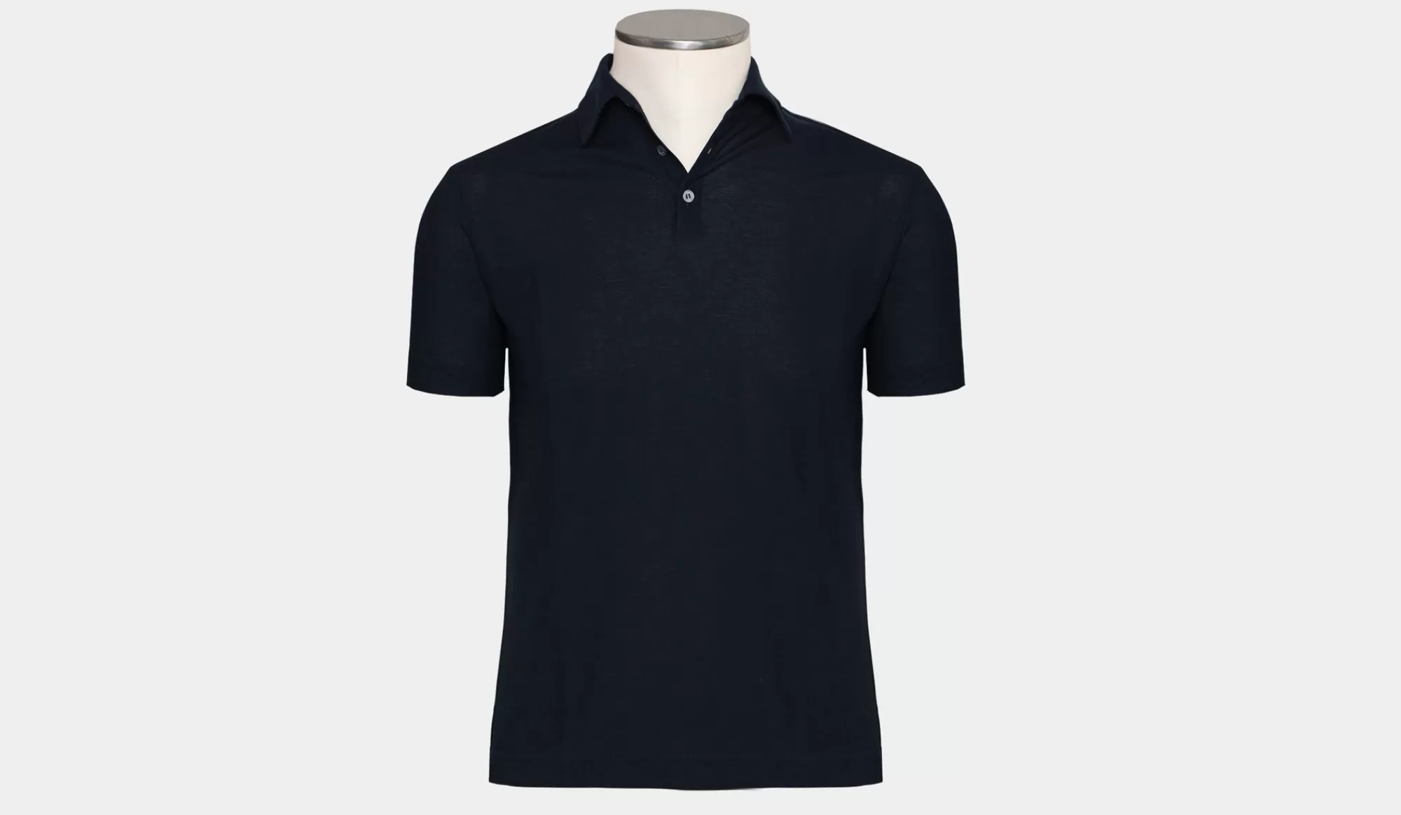 Fashion Zanone Ice-Cotton Polo Navy