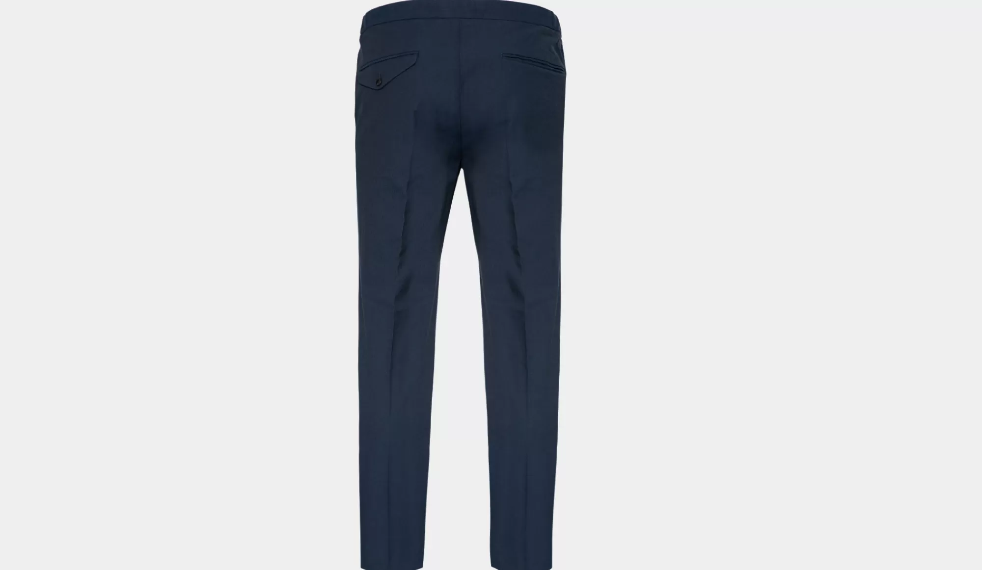 Clearance Incotex Ice-Cotton Trousers Drawstring Navy