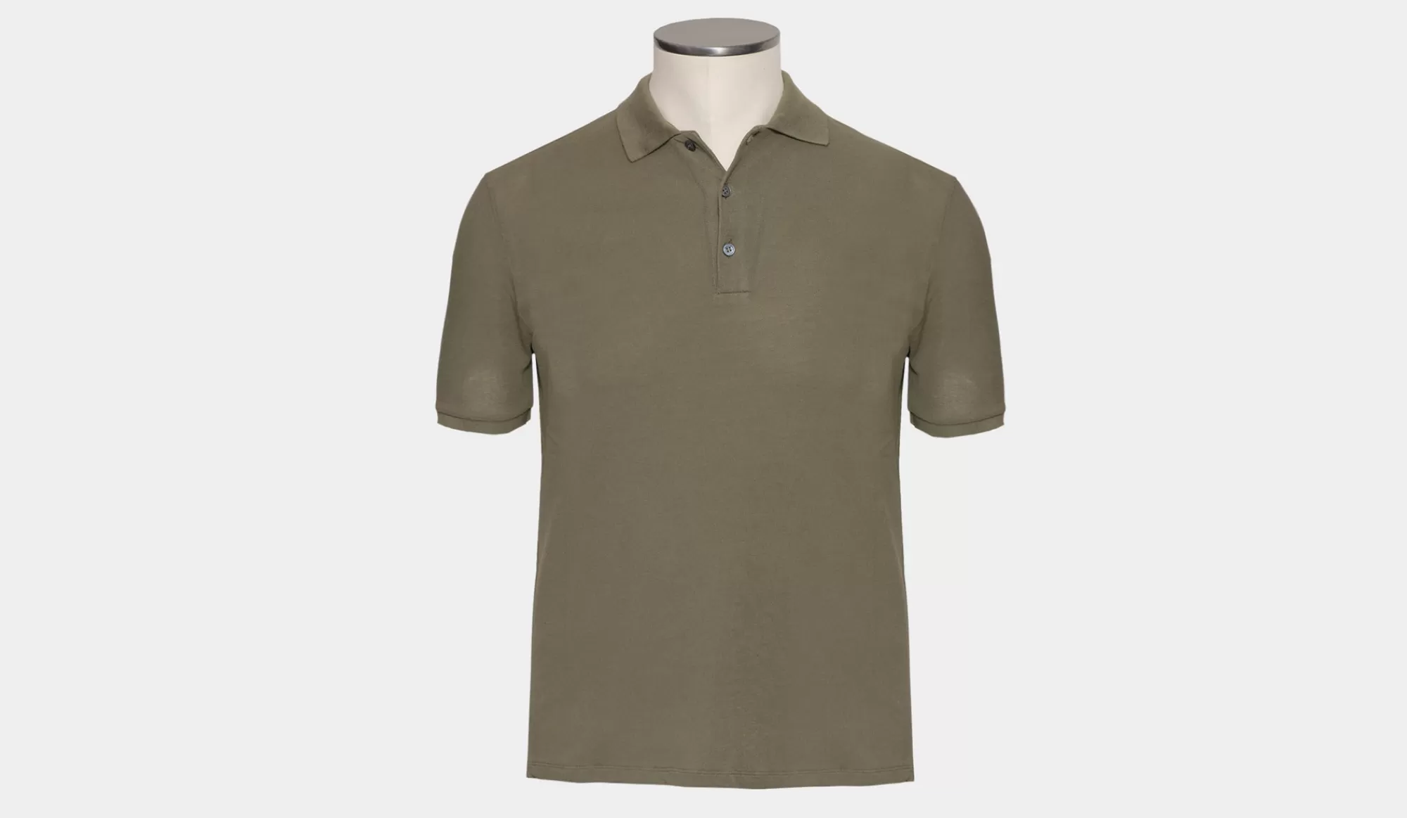 Discount Zanone Ice-Piquet Polo Olive Green