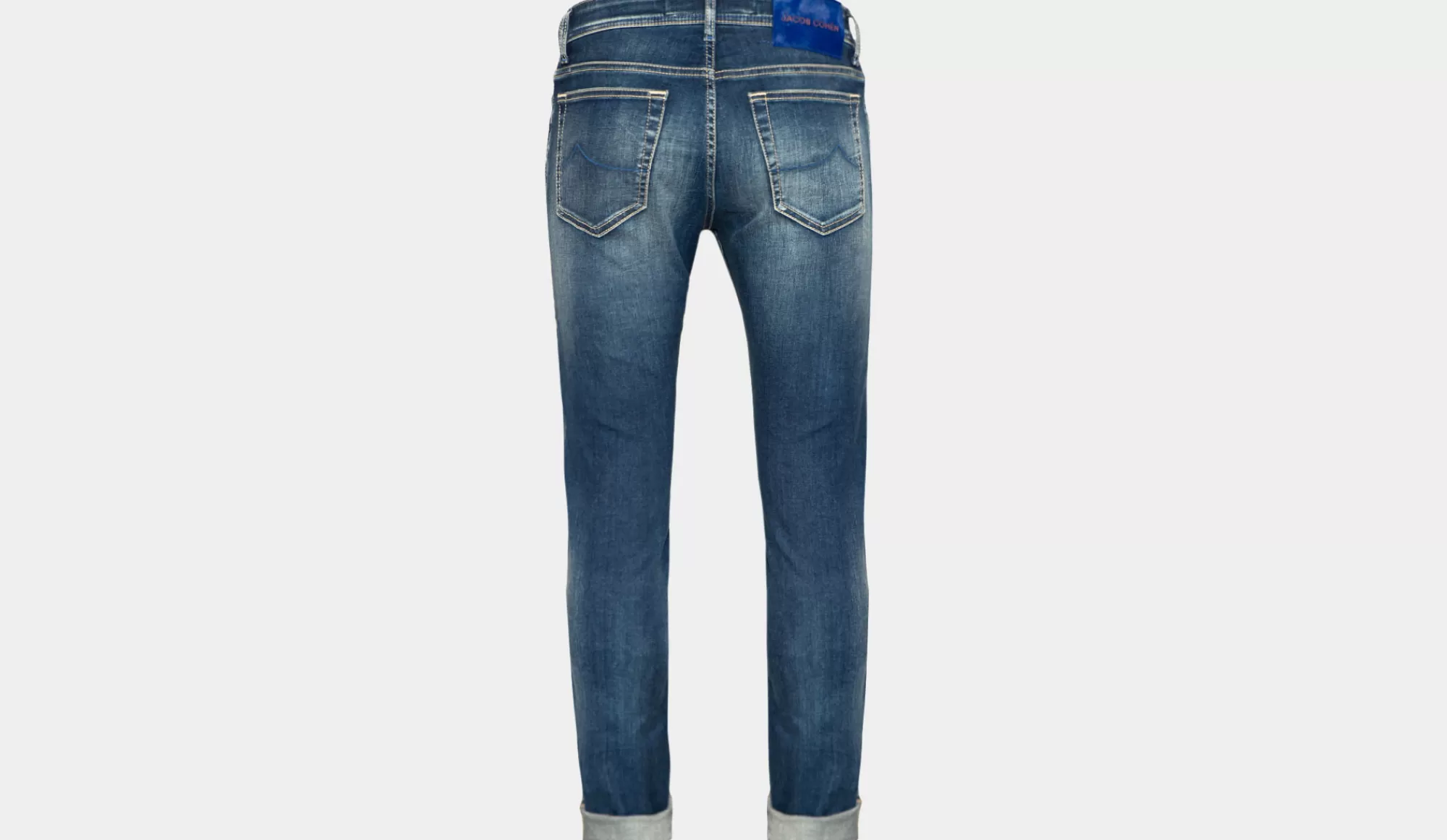 Cheap Jacob Cohen Jeans Destroyed Kobald Blue