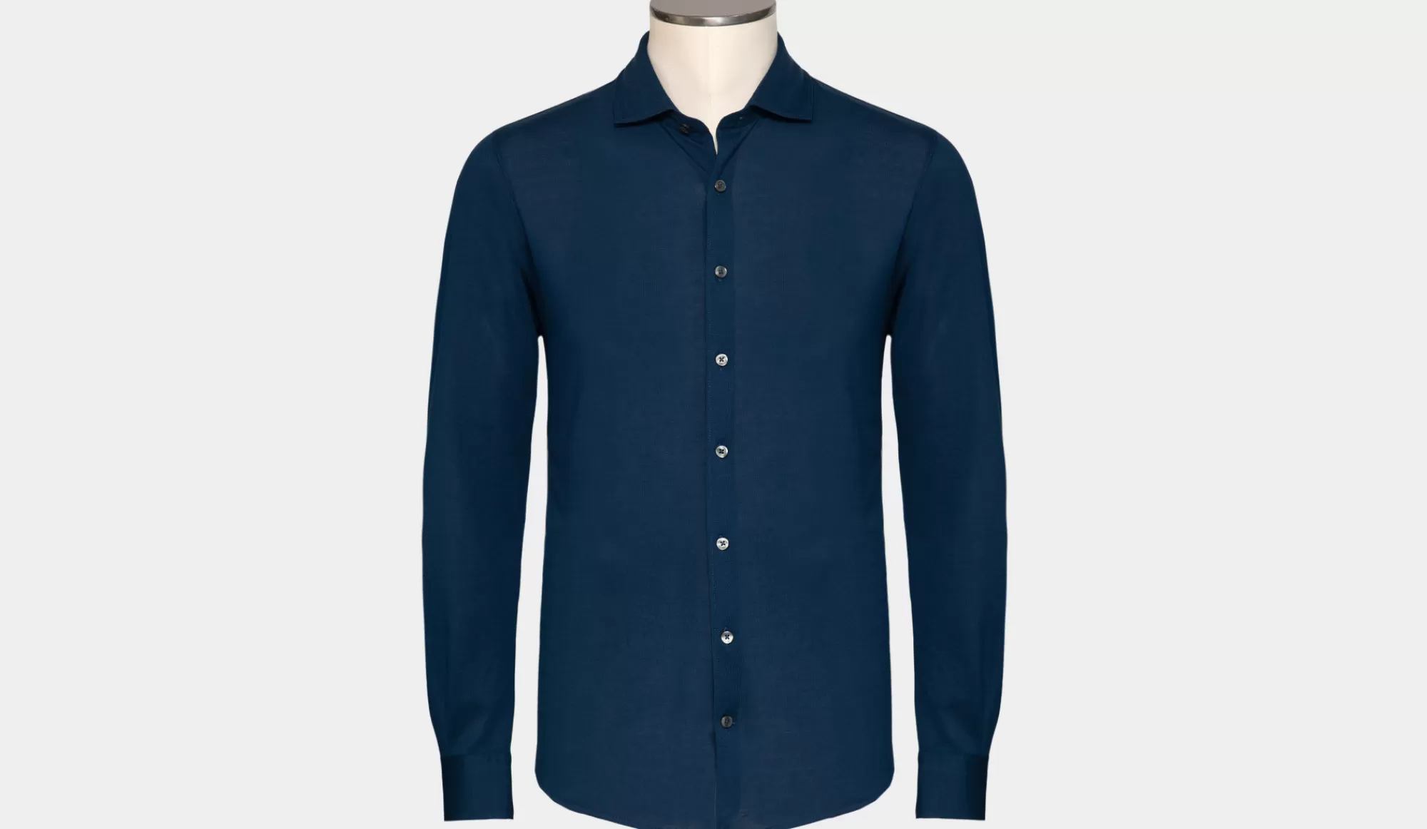 Flash Sale Gran Sasso Jersey Pique Shirt Blue