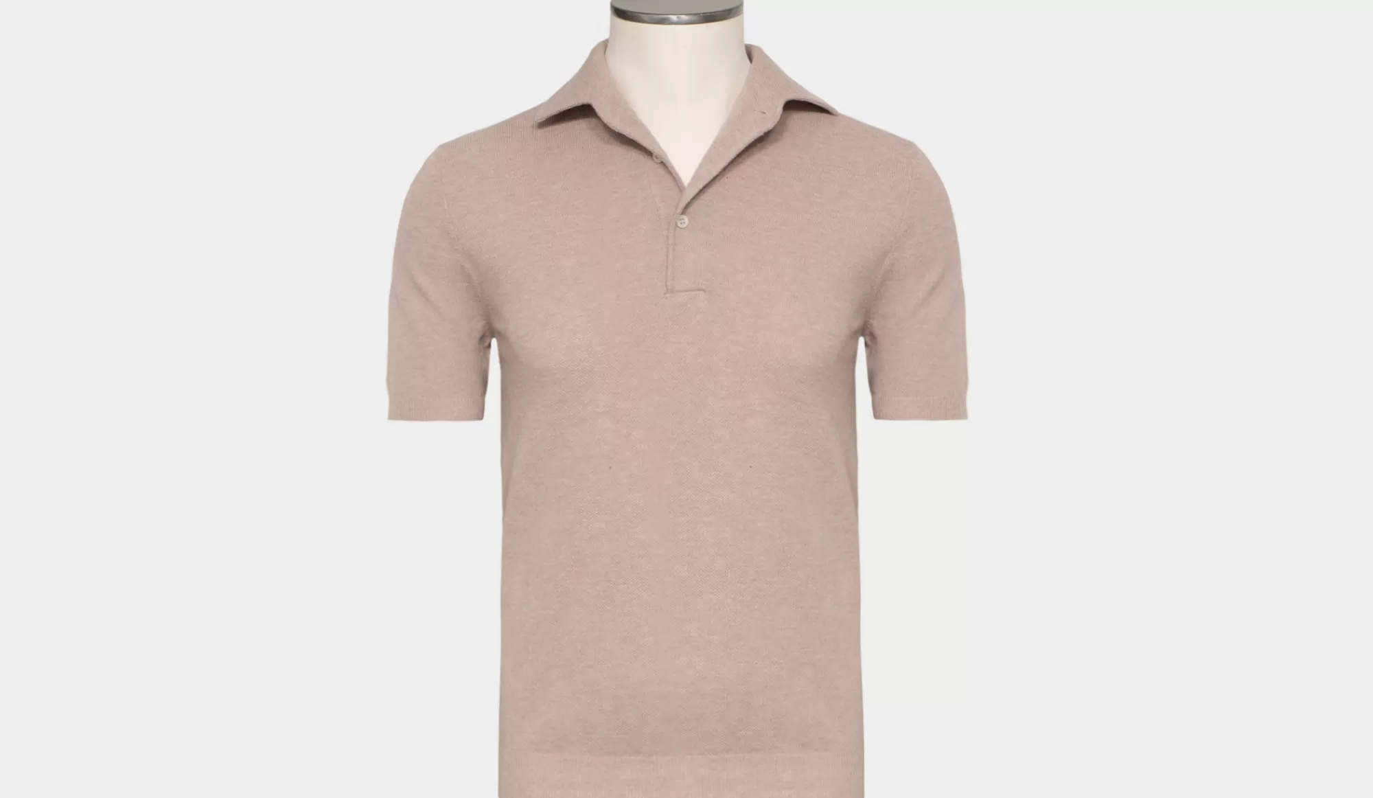 Store Gran Sasso Knitted Polo Beige