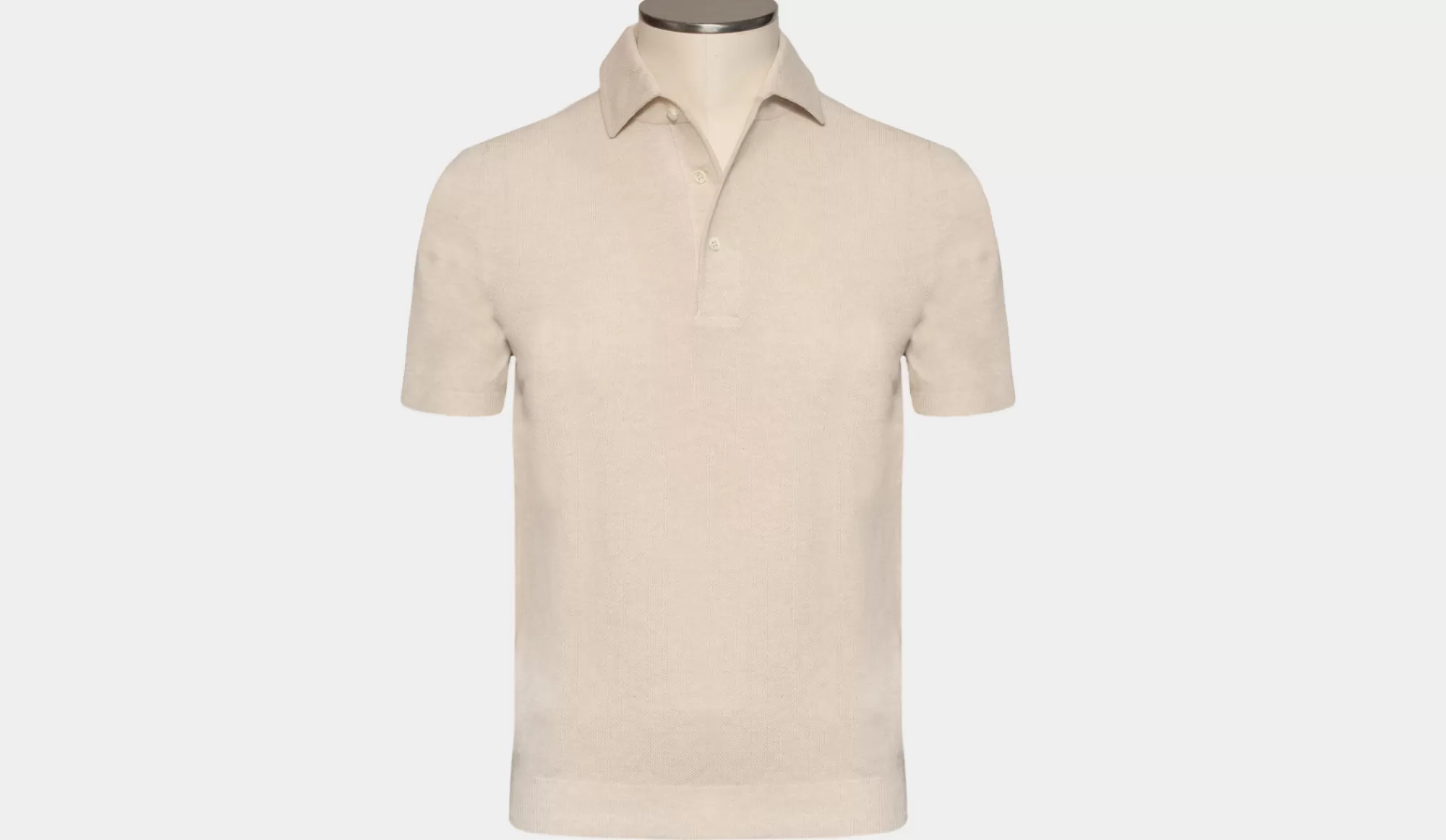 Clearance Gran Sasso Knitted Polo Sand