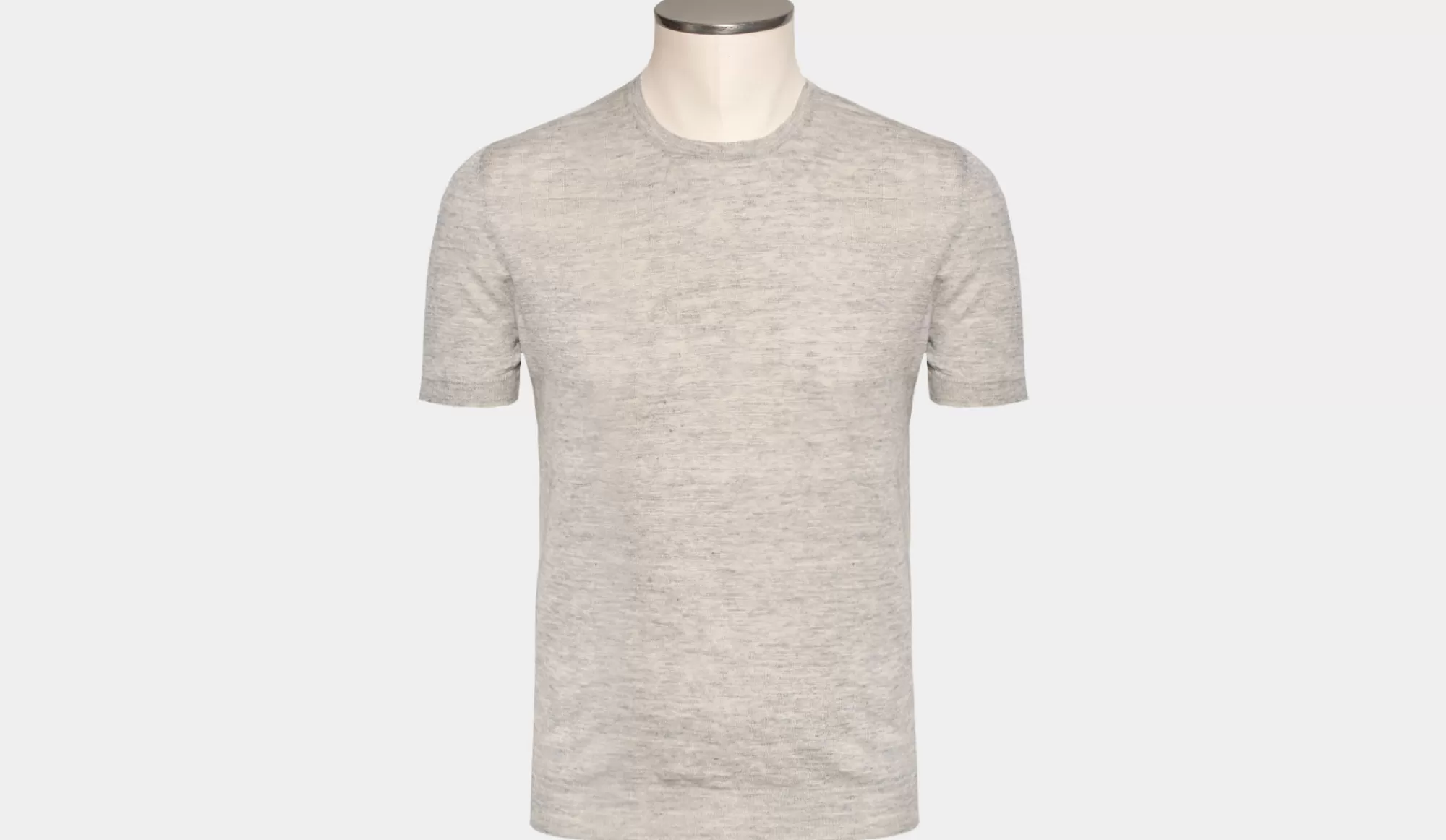 Discount Gran Sasso Linen Crewneck Grey