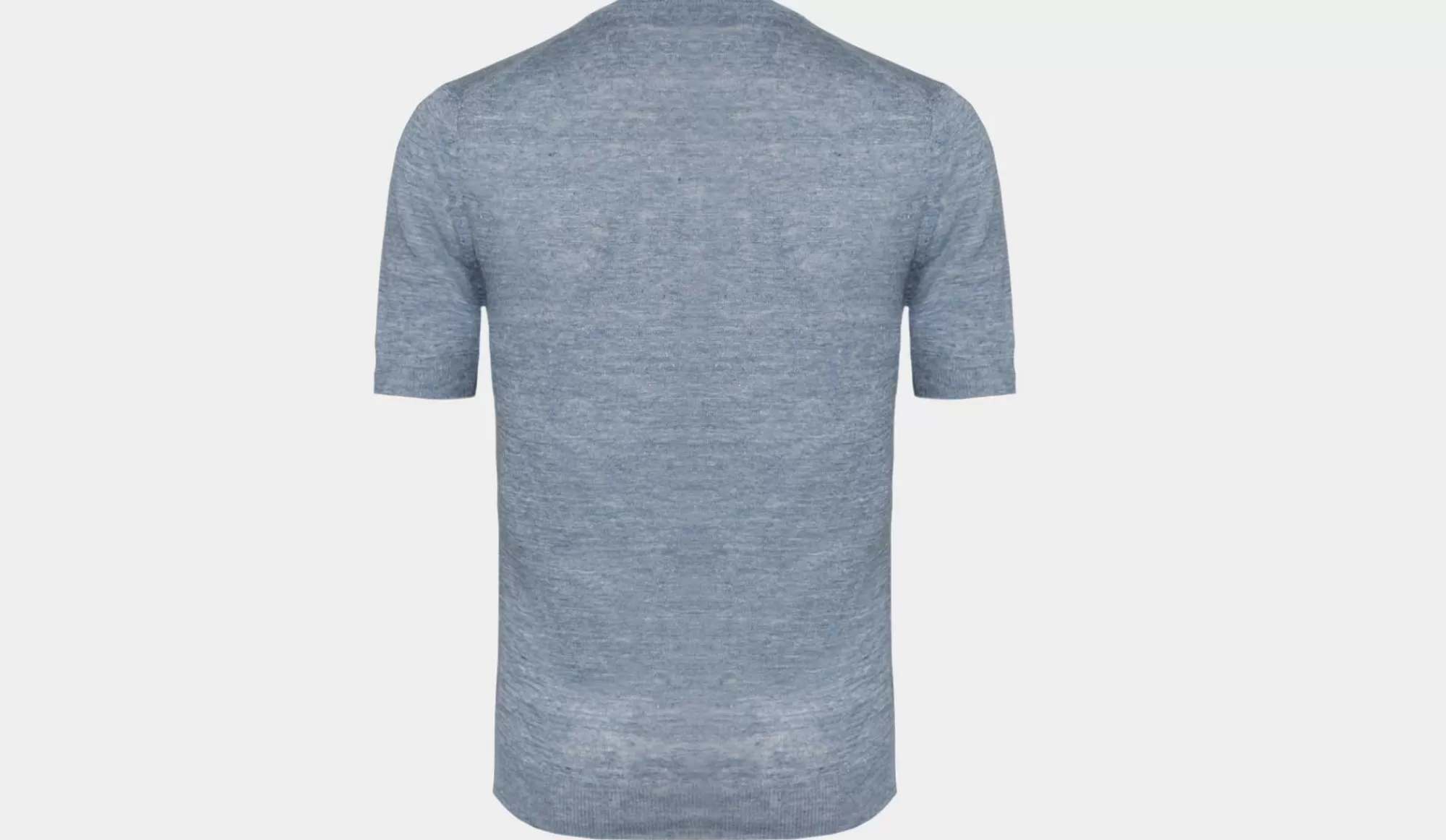 Clearance Gran Sasso Linen Crewneck Light-Blue