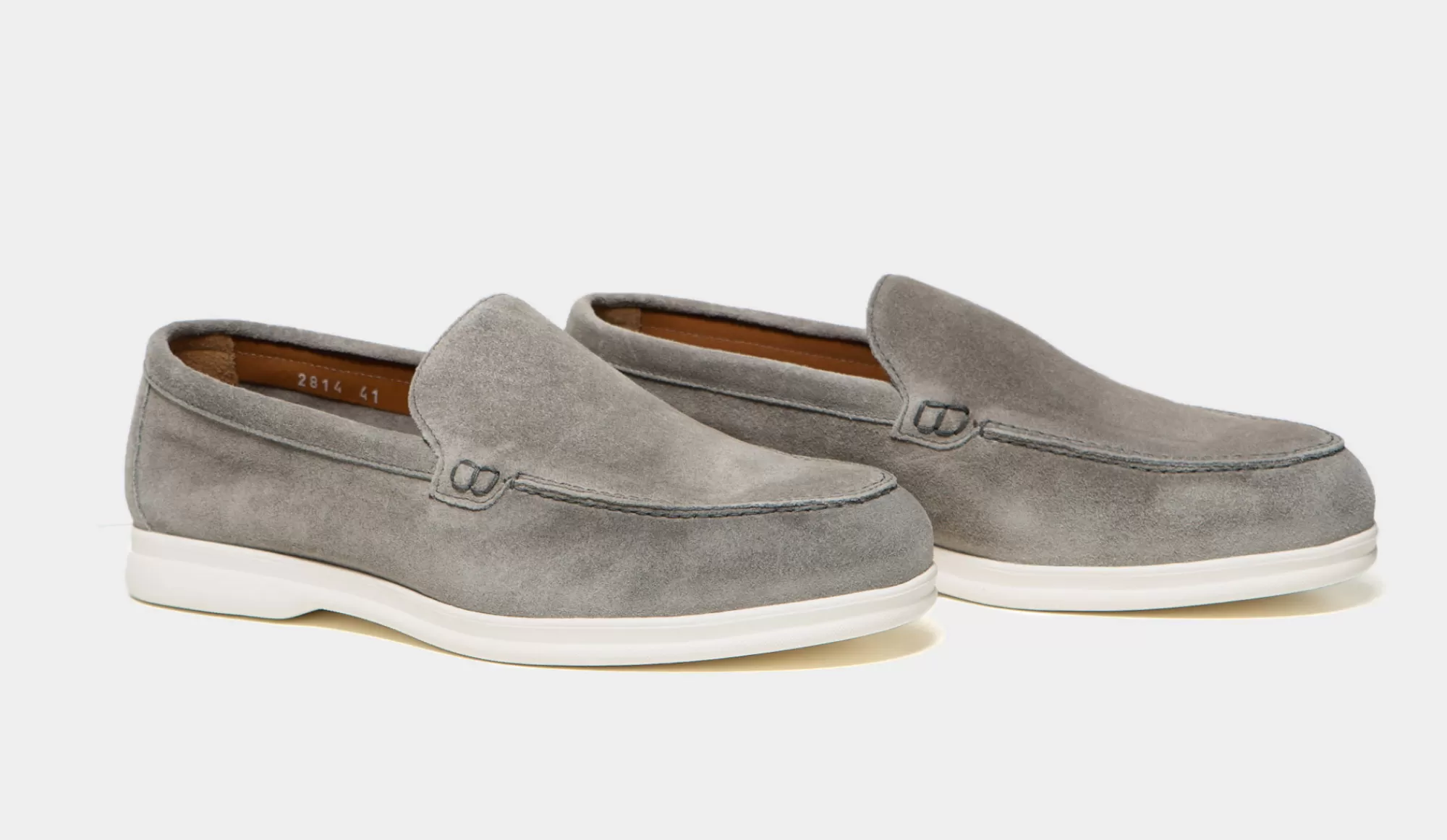 Best Doucals Loafer Suede Light Grey