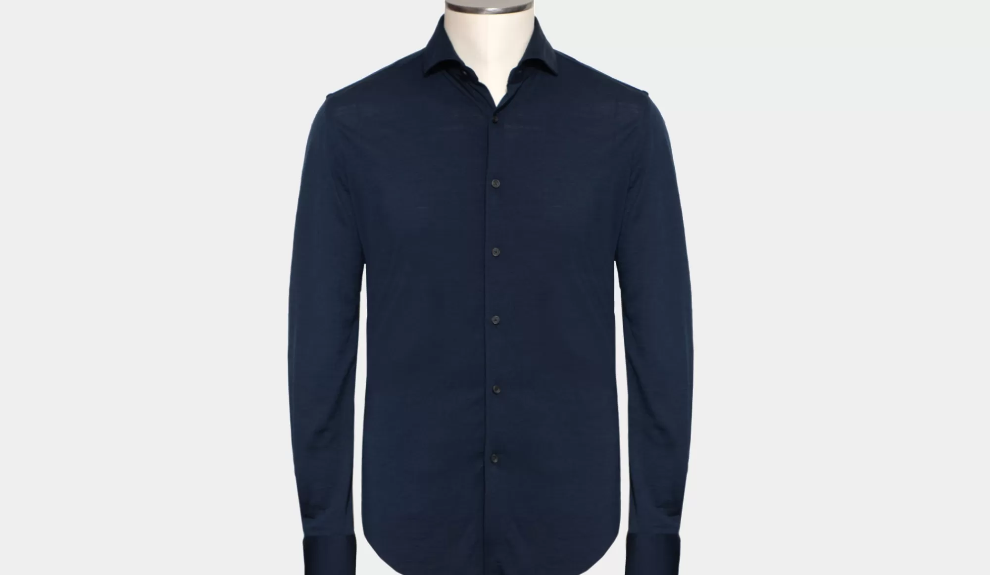 New Xacus Merino Jersey Shirt Navy